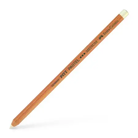Matite Pitt Pastel Bianche Faber-Castell – Confezione da 12 Pezzi - Matite Temperini Gomme