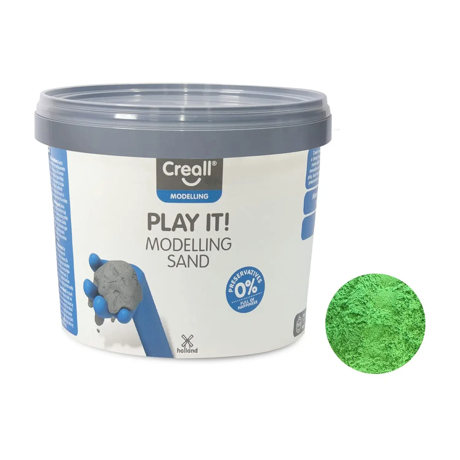 Sabbia Cinetica Creall 750 g – Modelling Sand Verde - Paste per modellare