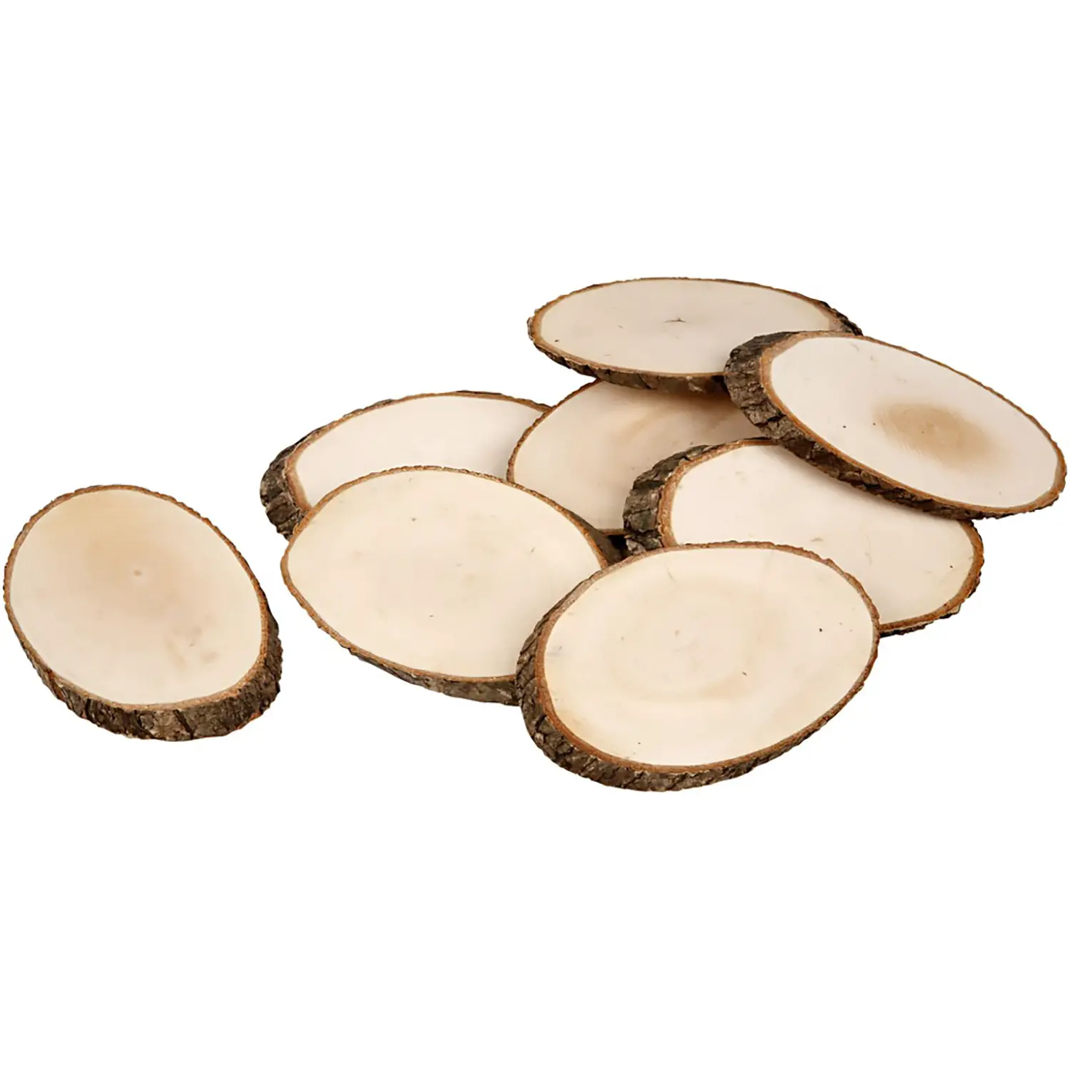 Tronchi con Corteccia 75x125 mm – 12 Pezzi - Soggetti in legno