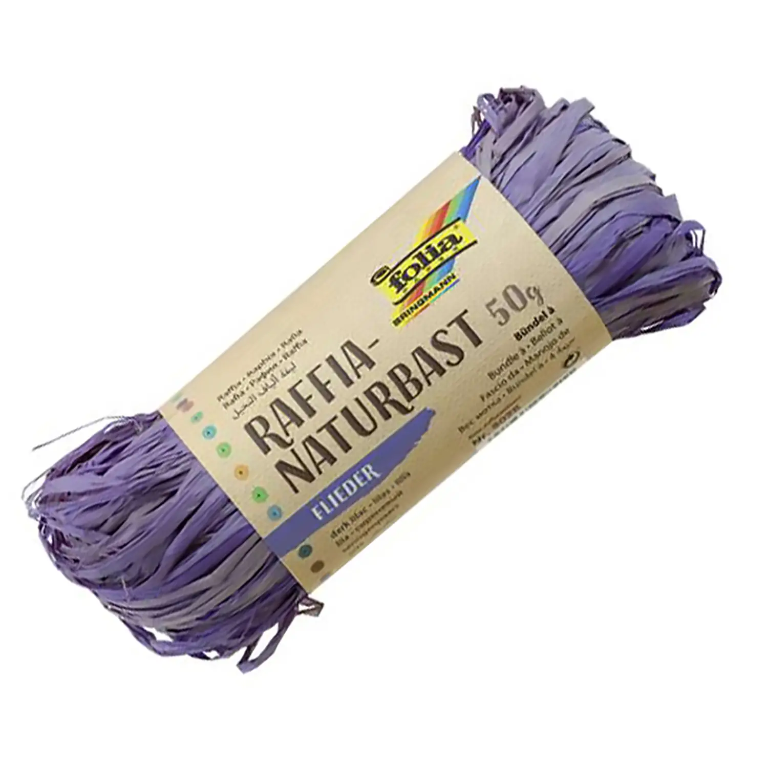 Raffia Vegetale Lavanda – Matassina 50 gr - Rafia, nastri e cordoncini