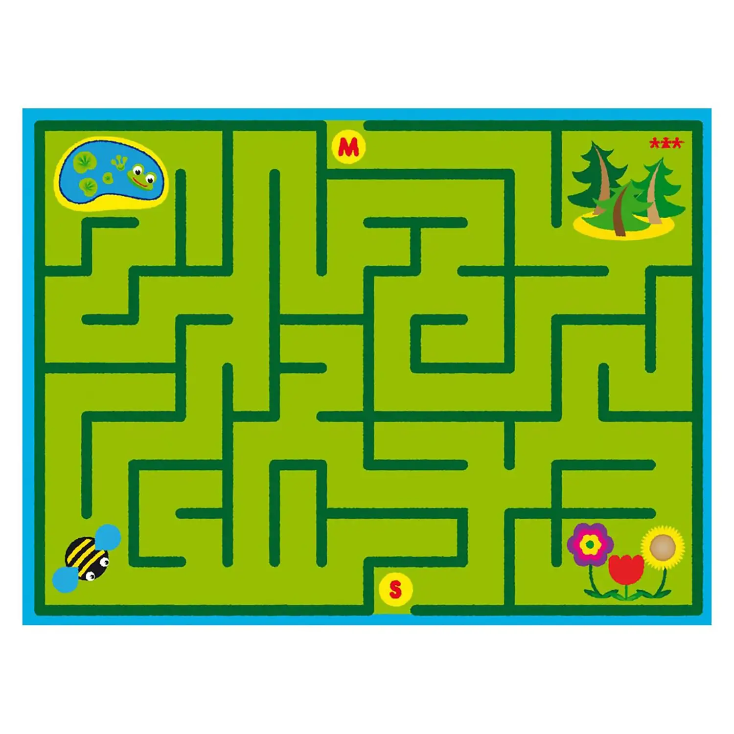 Grande Tappeto Labirinto 3x4 Metri - Tappeti per il gioco