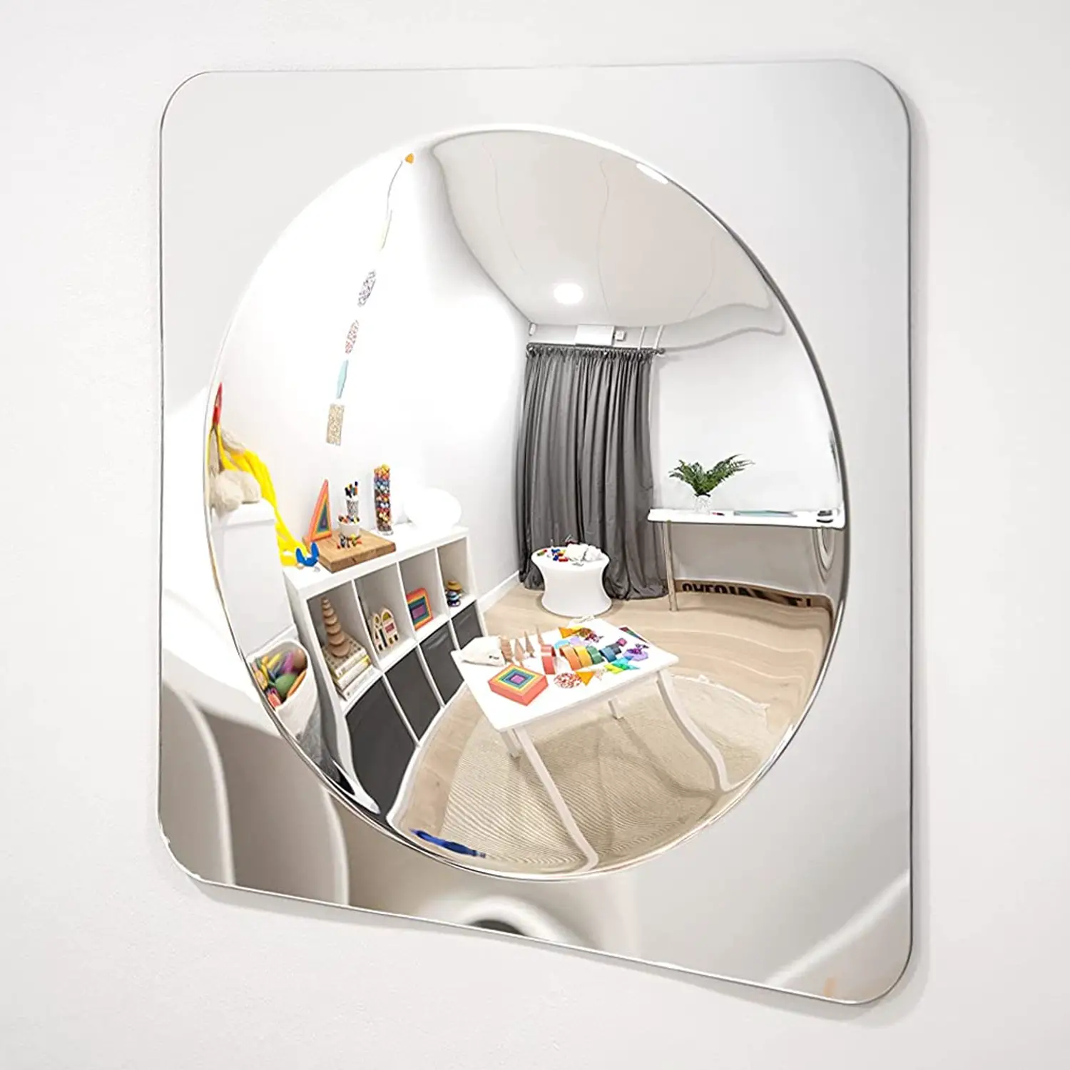 Grande Specchio a Bolla – Esperienza Visiva Divertente per Bambini 49x49 cm - Specchi