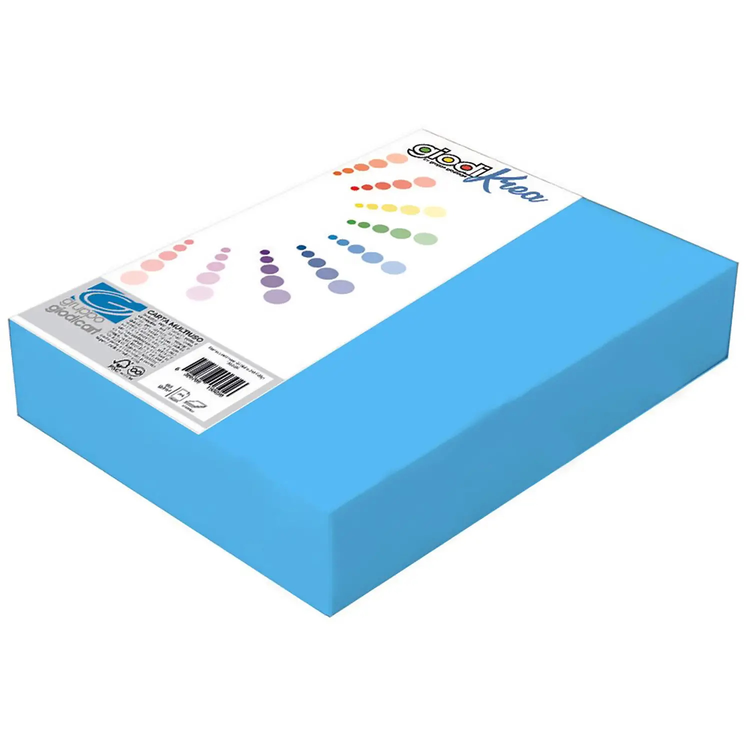 Risma Carta Azzurra A4 Giodikrea 200 gr – 100 Fogli – Alta Qualità - Carta e cartoncino