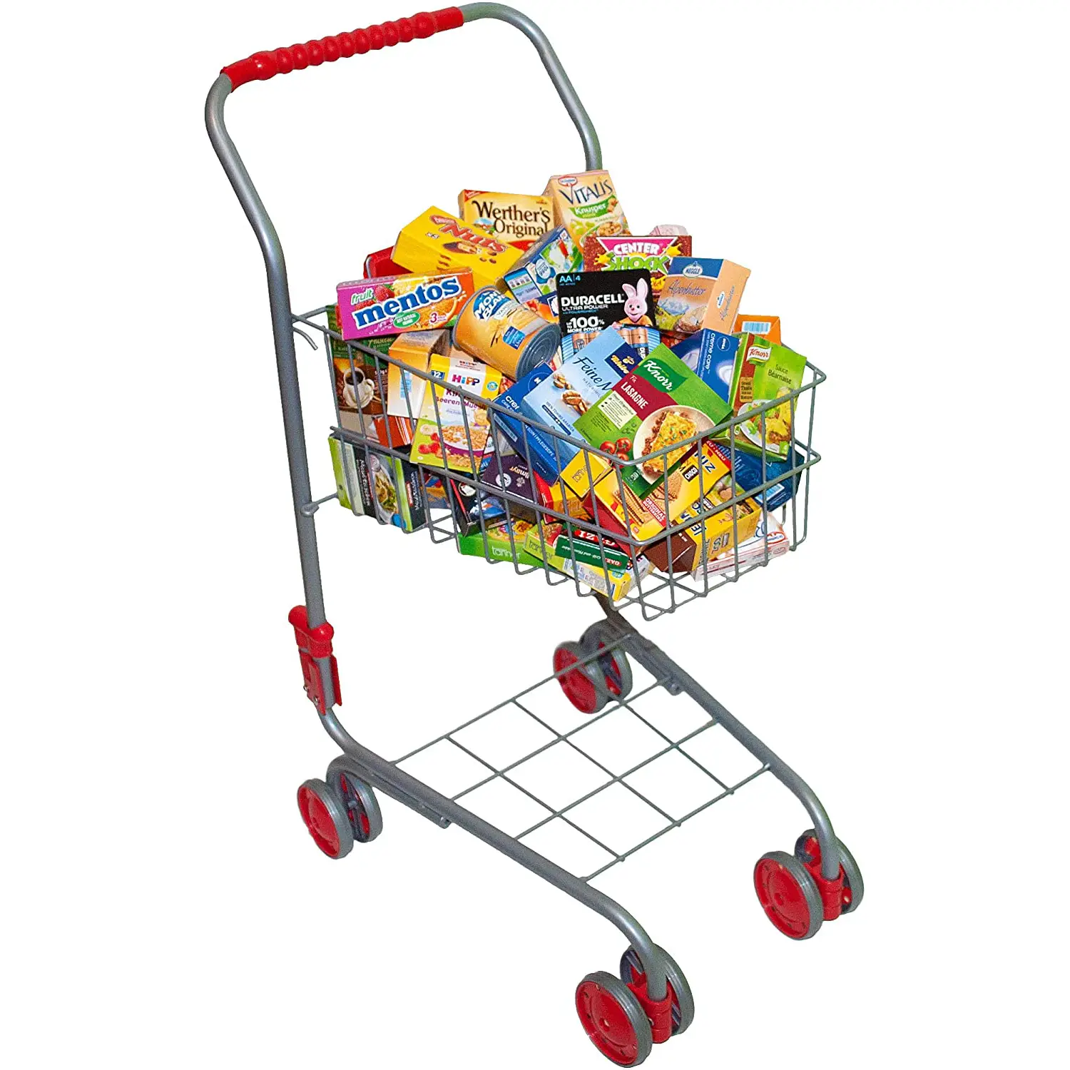 Carrello Market con 40 Prodotti - Alimenti, mercatini, stoviglie