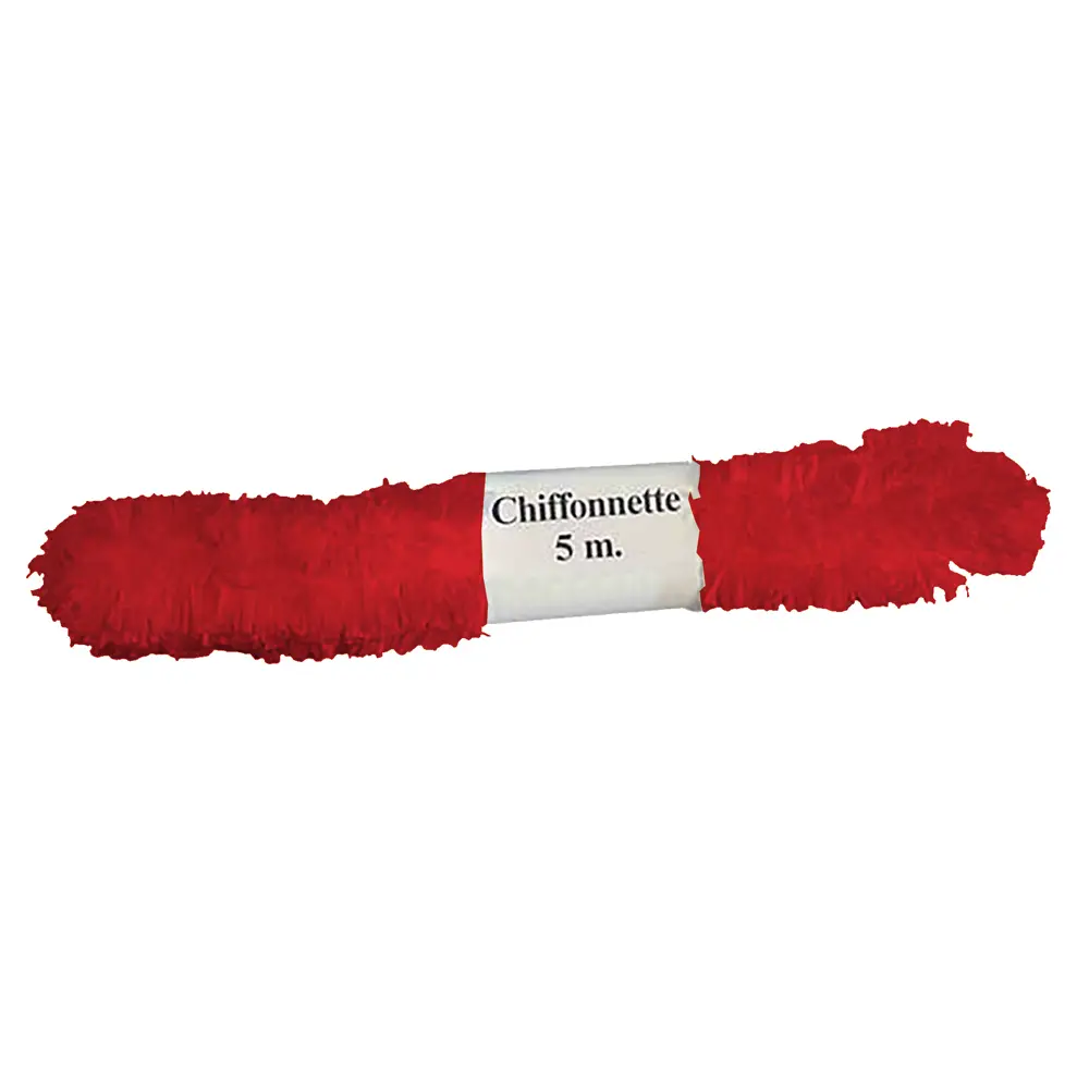 Nastro Chiffonnette Rosso – 6 cm x 5 m – Per Addobbi e Creatività - Carta e cartoncino