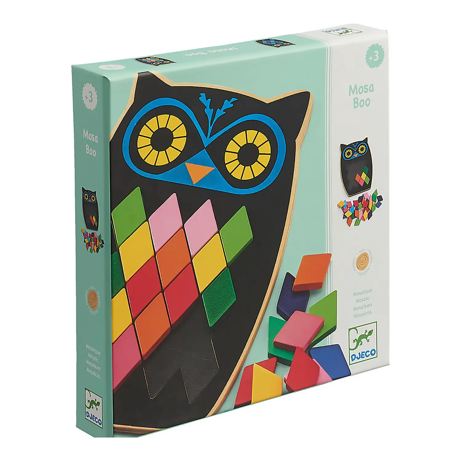 Puzzle Mosaico Gufo Mosa Boo - Incastri e puzzle in legno