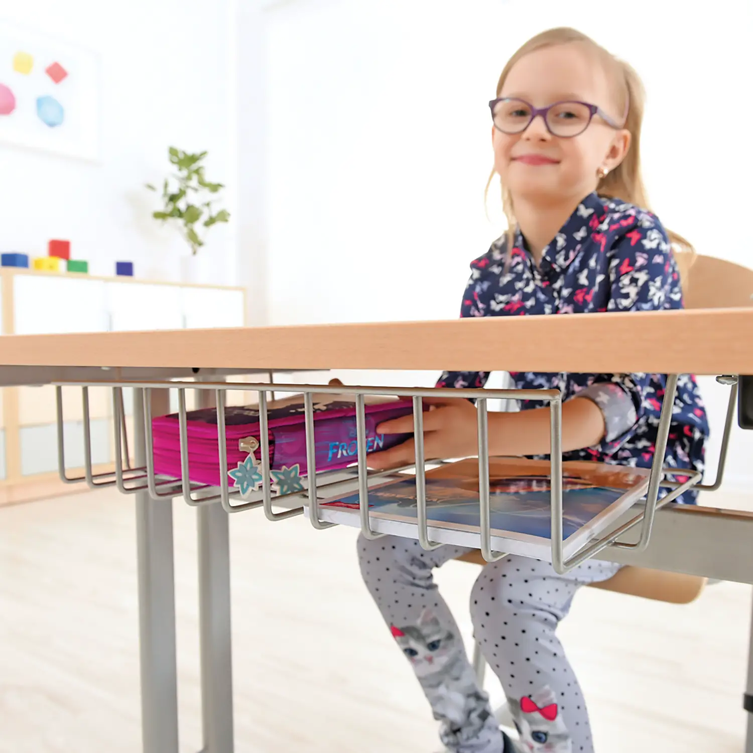 Sottopiano Portalibri per Banchi School - Arredo scuola dell'obbligo