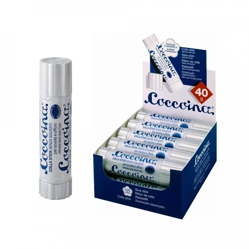 Colla Stick Coccoina Profumata Scuola e Ufficio 40 gr. 10 Pezzi - Nastri adesivi e colle