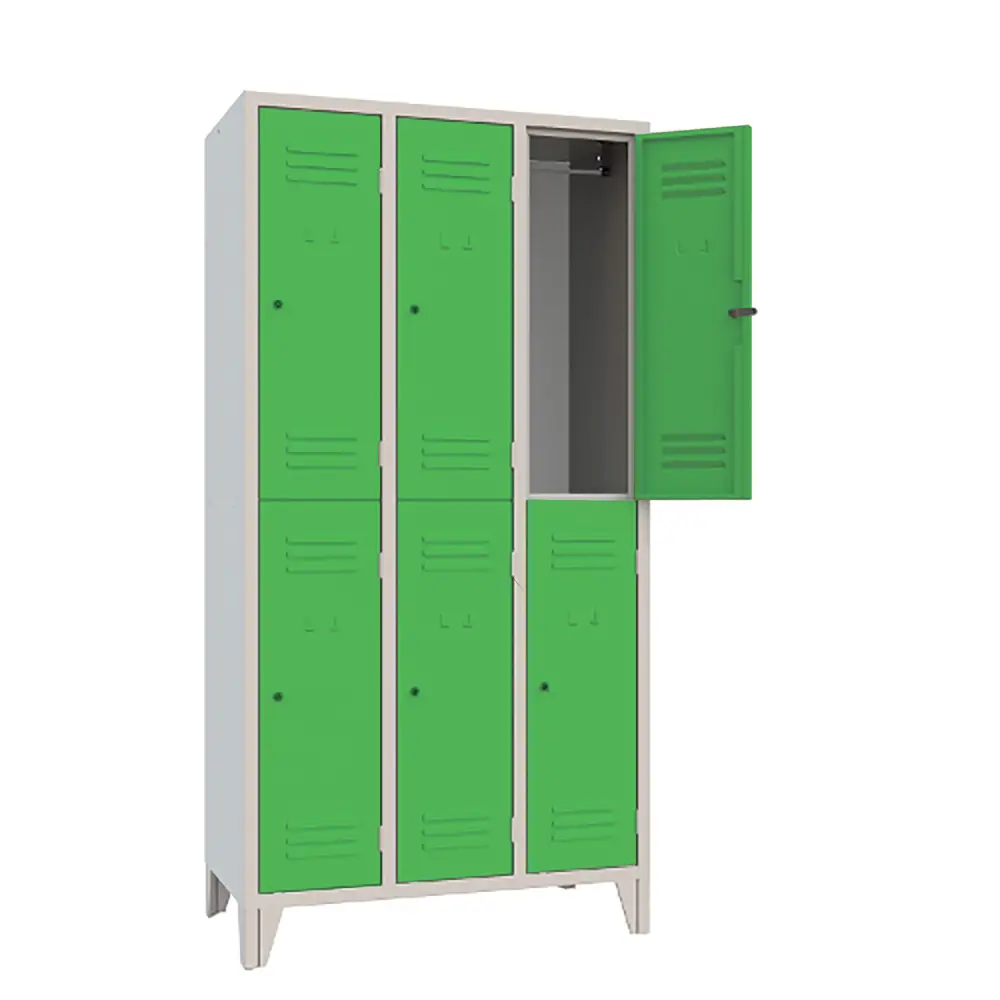 Armadio Casellario Classic 6 Posti Ante Verde - Conforme CAM - Arredo archivio