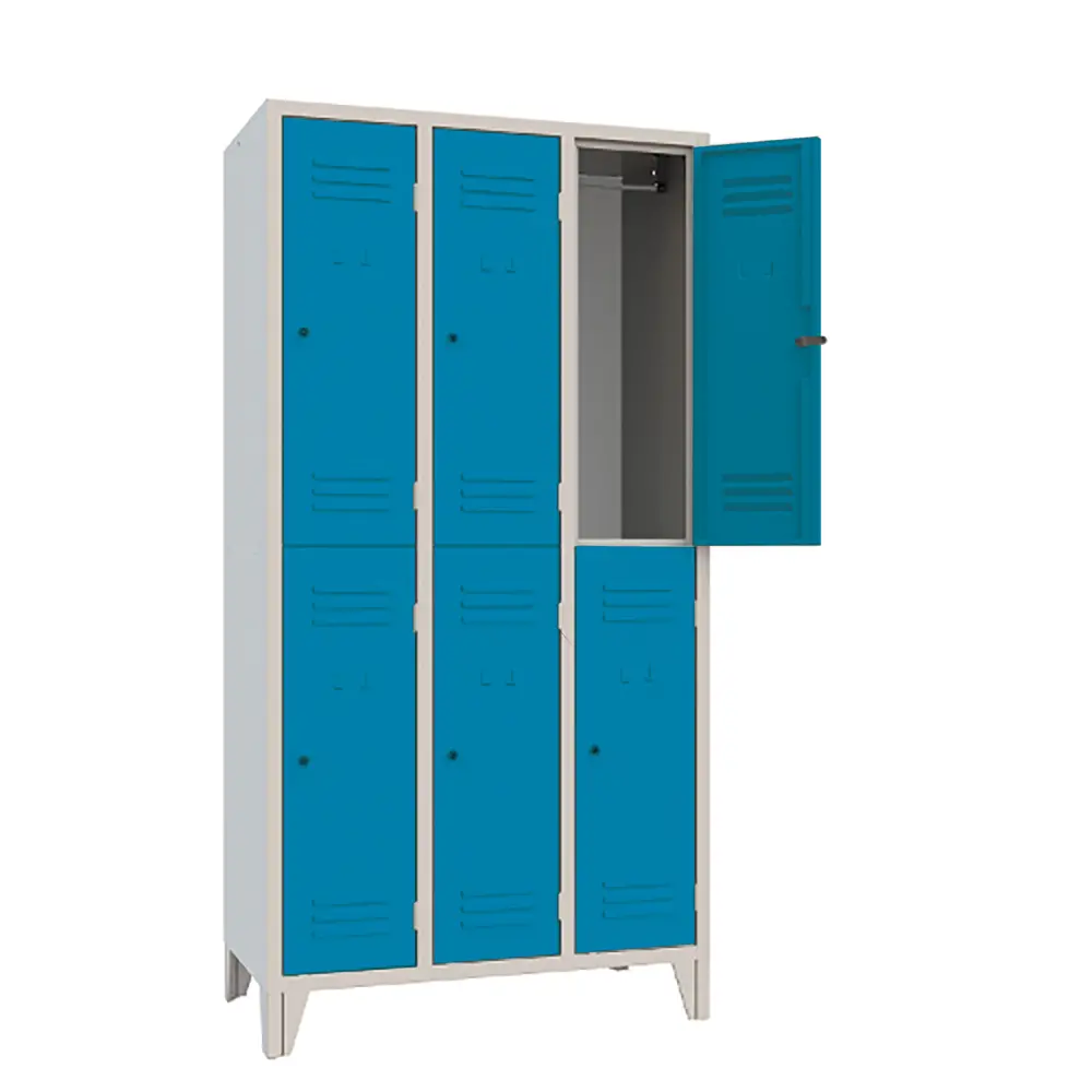 Armadio Casellario Classic 6 Posti Ante Azzurro - Conforme CAM - Arredo archivio