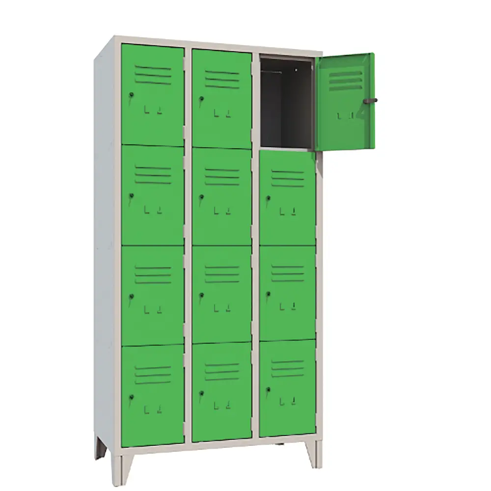Armadio Casellario Classic 12 Posti Ante Verde - Conforme CAM - Arredo archivio