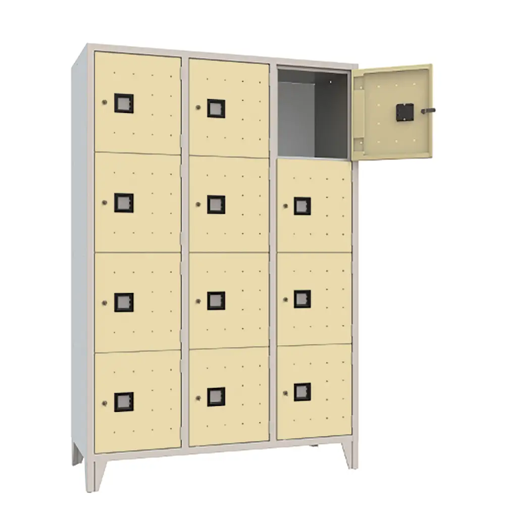 Armadio Casellario Quadro 12 Posti Ante Sabbia - Conforme CAM - Arredo archivio