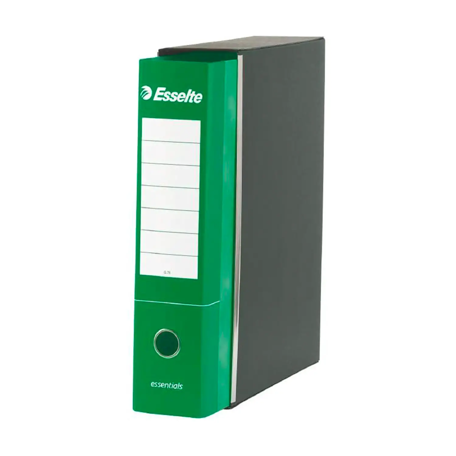 Registratore Essentials Verde 23x30x8 cm – Classificatore in Cartone con Custodia - Archiviazione