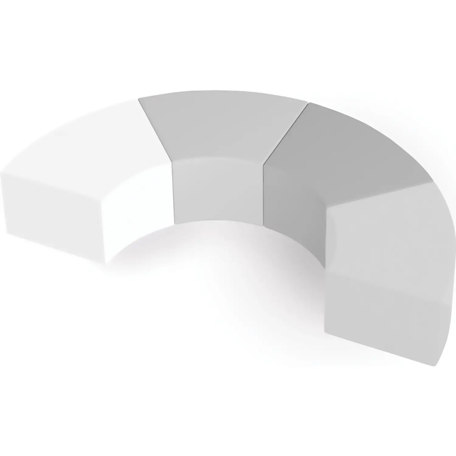 Sedute Morbide Nova Piccole Toni di Grigio 4 Pezzi - Arredo Nido e Infanzia