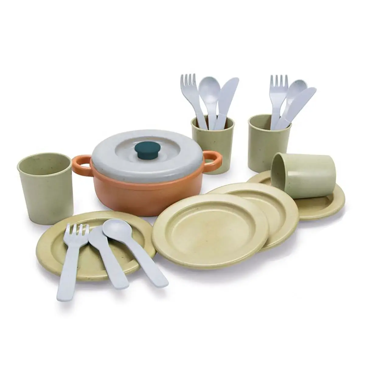 Set Stoviglie in BIOplastica - 22 Elementi - Cucine e gioco simbolico