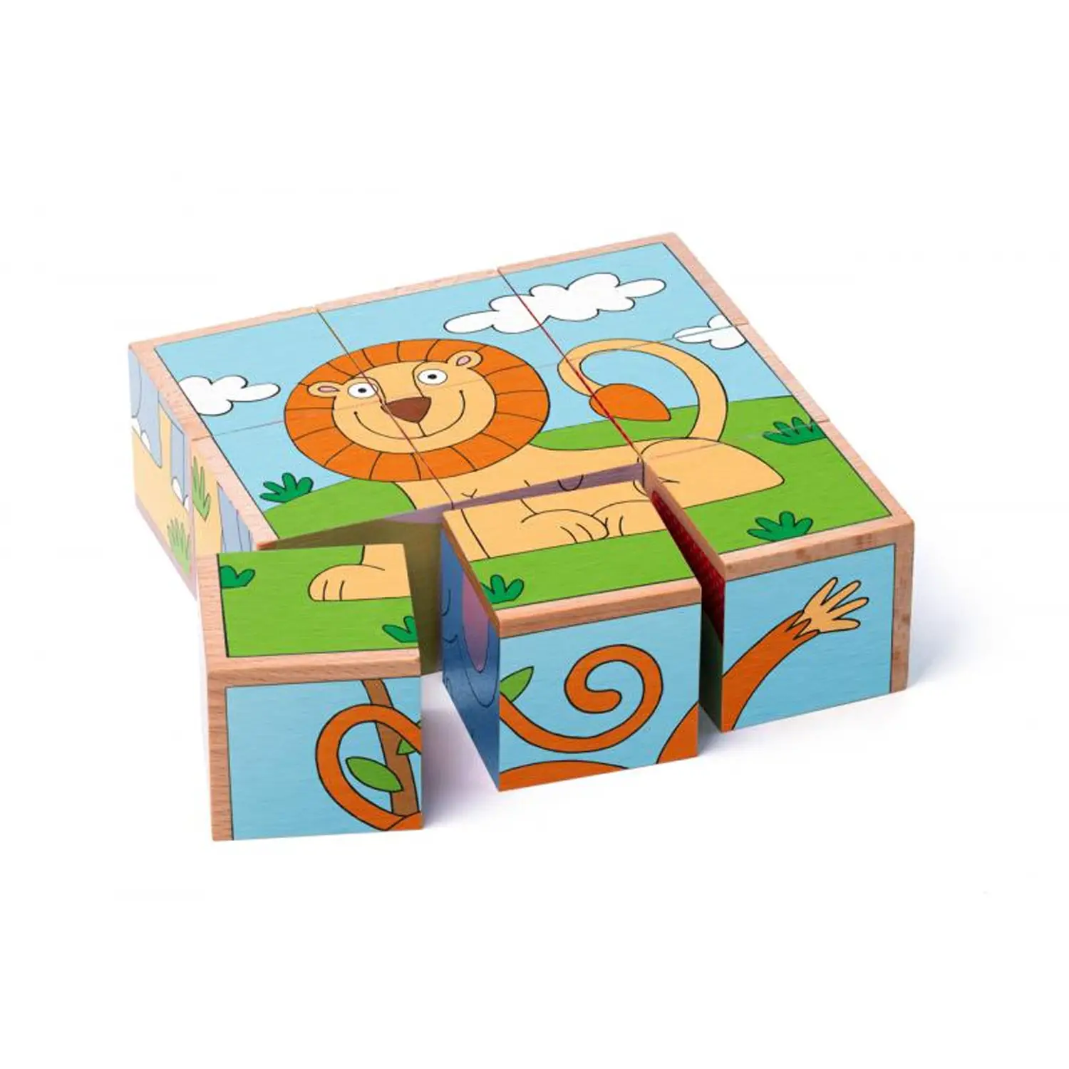 Cubi Puzzle Savana - Incastri e puzzle in legno