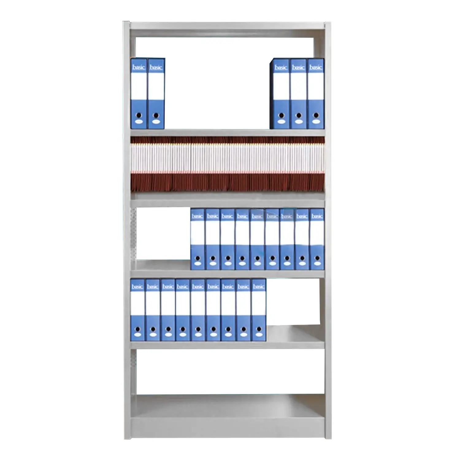 SCAFFALE MONOBLOCCO CM.100X39X200H - GRIGIO PERLA - Arredo per l'ufficio