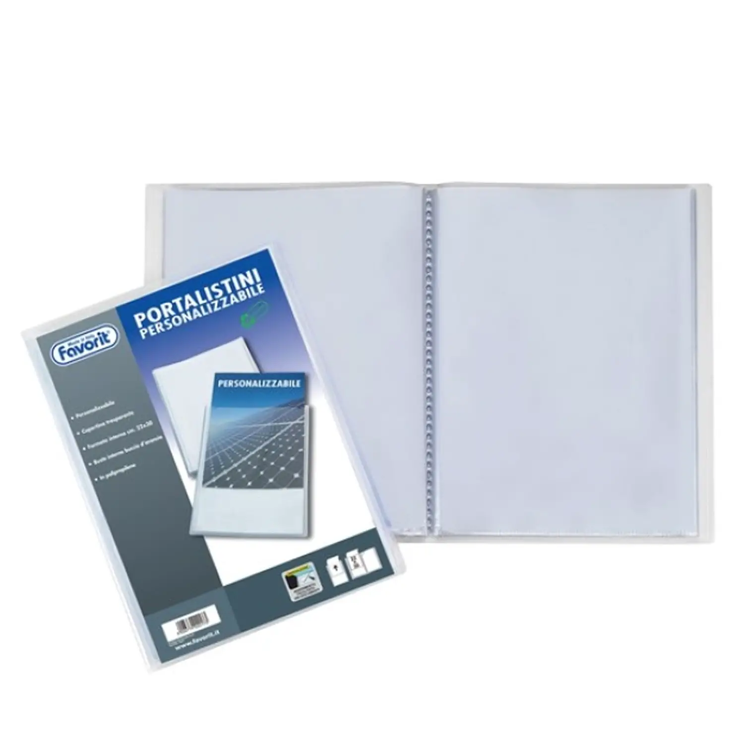 Portalistino Personalizzabile 22x30 cm. 60 Buste - Archiviazione