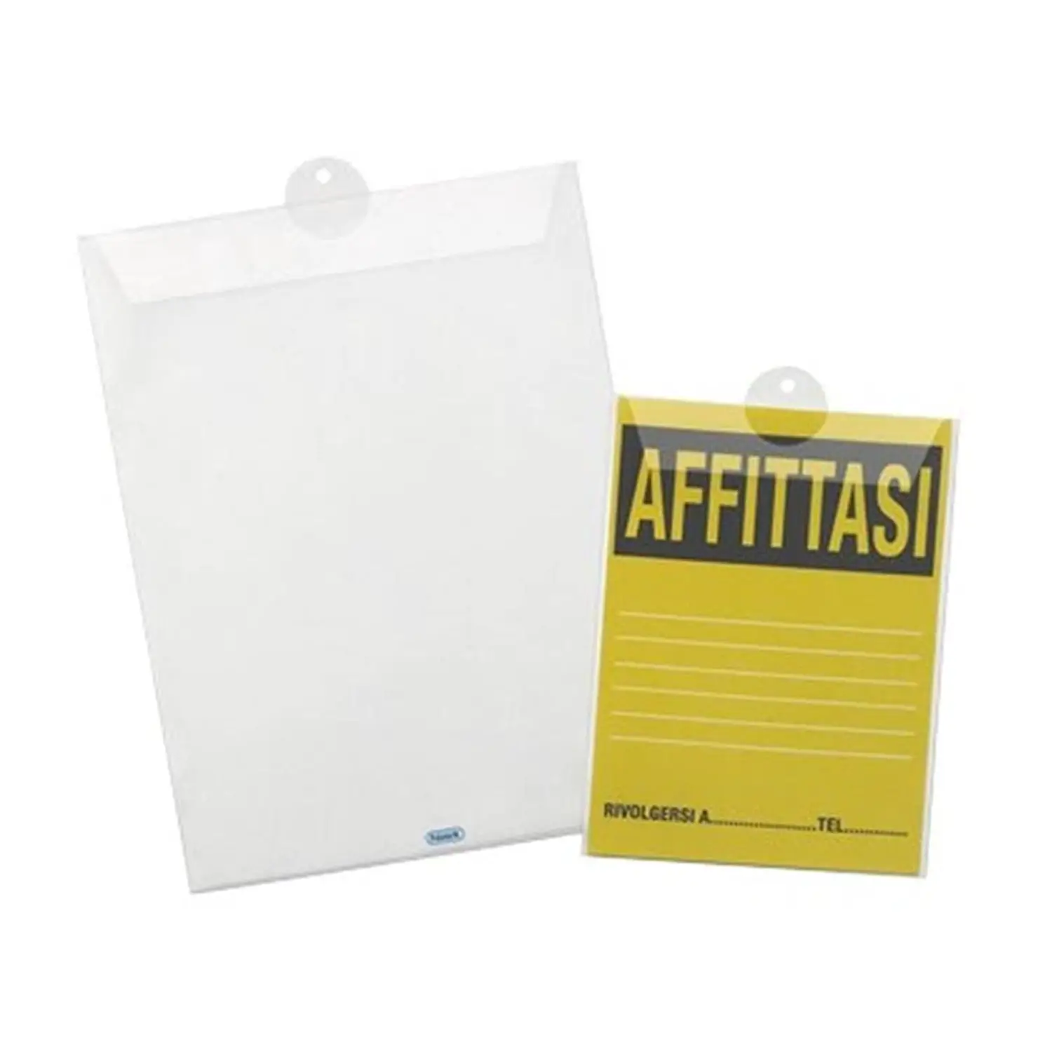 Buste Porta Avvisi FAVORIT in Polipropilene Trasparente 22x30 cm Lisce – Confezione 10 Pezzi - Archiviazione