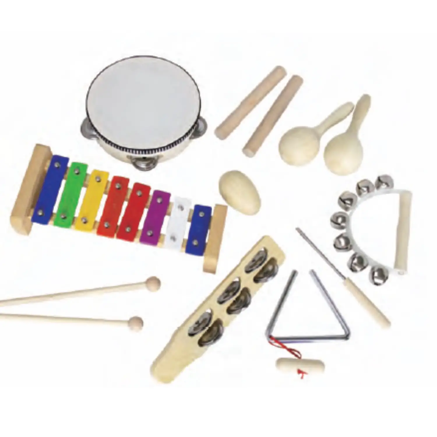 Set Musicale 10 Strumenti con Borsa - Ensemble Ritmico per Bambini - Educazione musicale