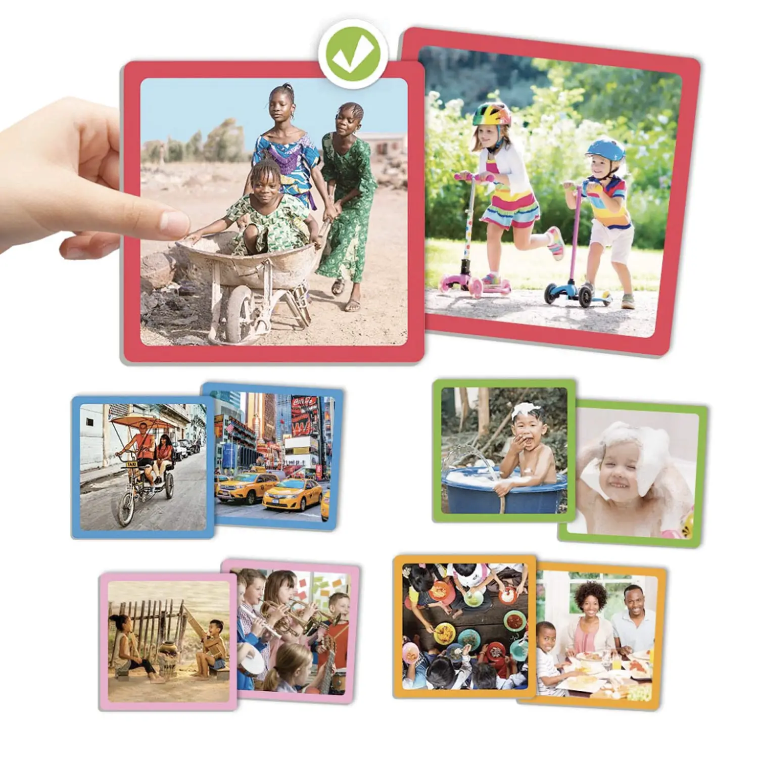 Memo Maxi Culture Usi e Costumi Diversi – Gioco Educativo Multiculturale - Memory e Domino
