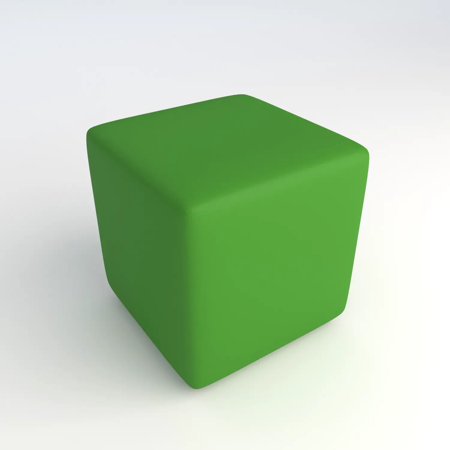 Pouf Ecopelle Ignifugo Quadrato H 40 Verde Per Un Ambiente Scolastico Innovativo - Salottini e arredi morbidi