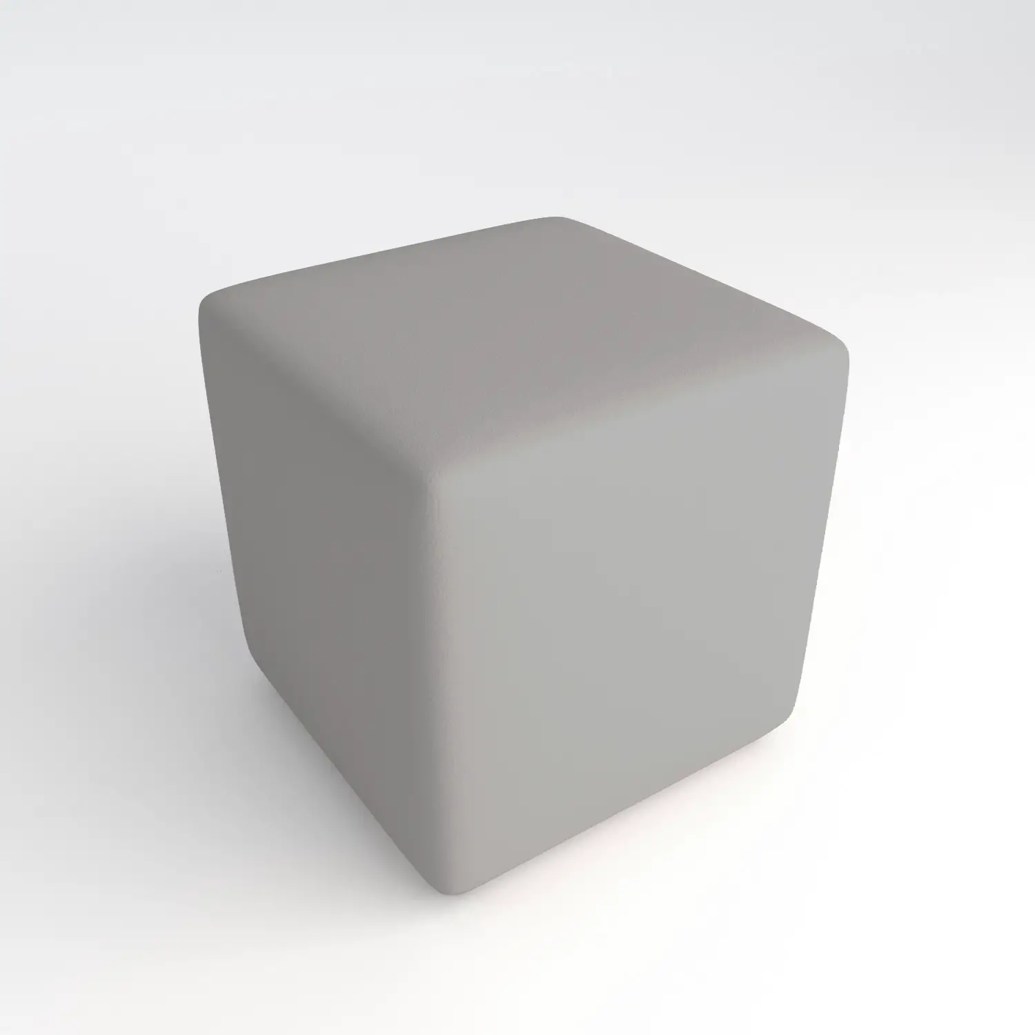Pouf Quadrato in Ecopelle Ignifuga Grigio H 40 cm – Conforme CAM - Salottini e arredi morbidi