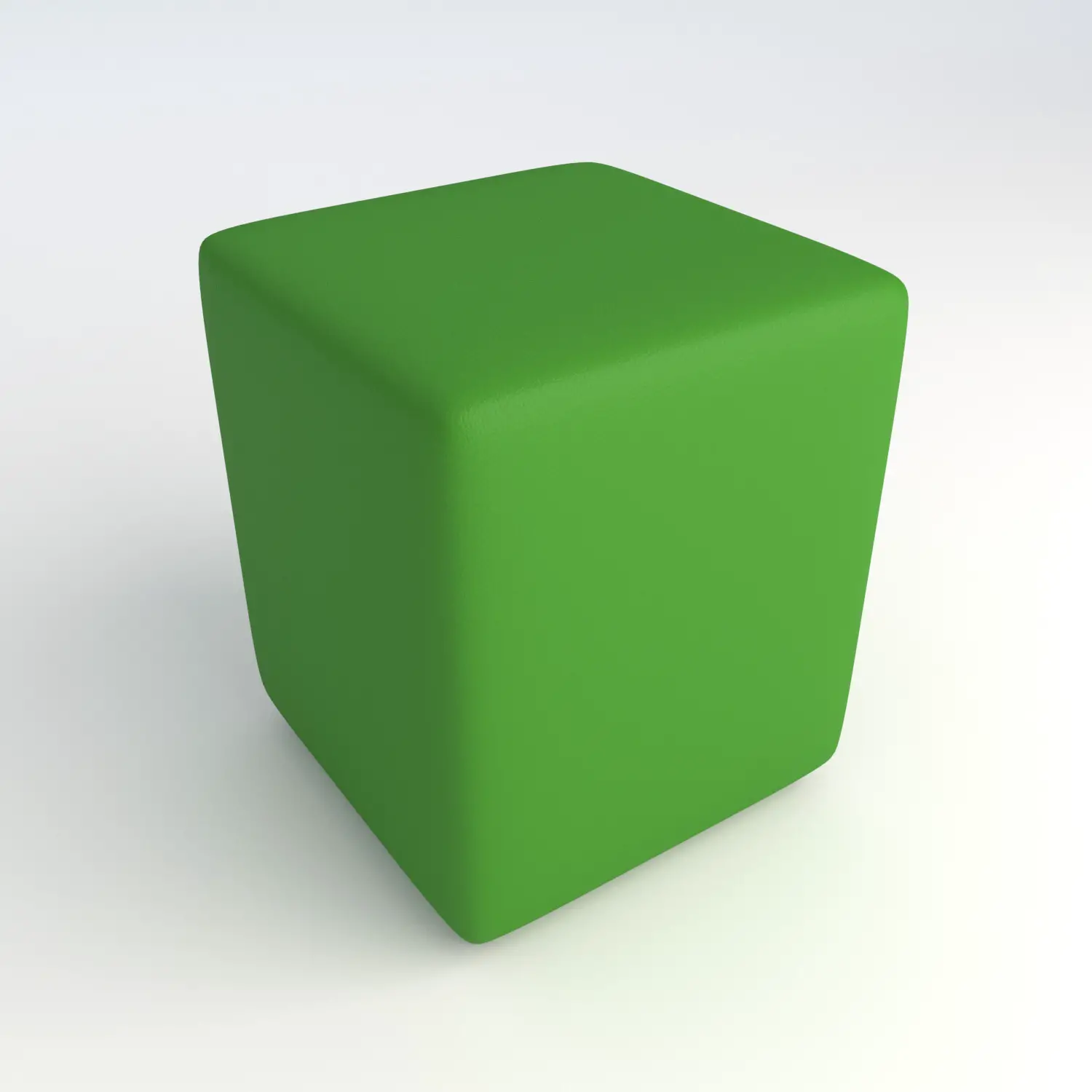 Pouf Quadrato in Ecopelle Ignifuga Verde H 46 cm – Conforme CAM - Salottini e arredi morbidi