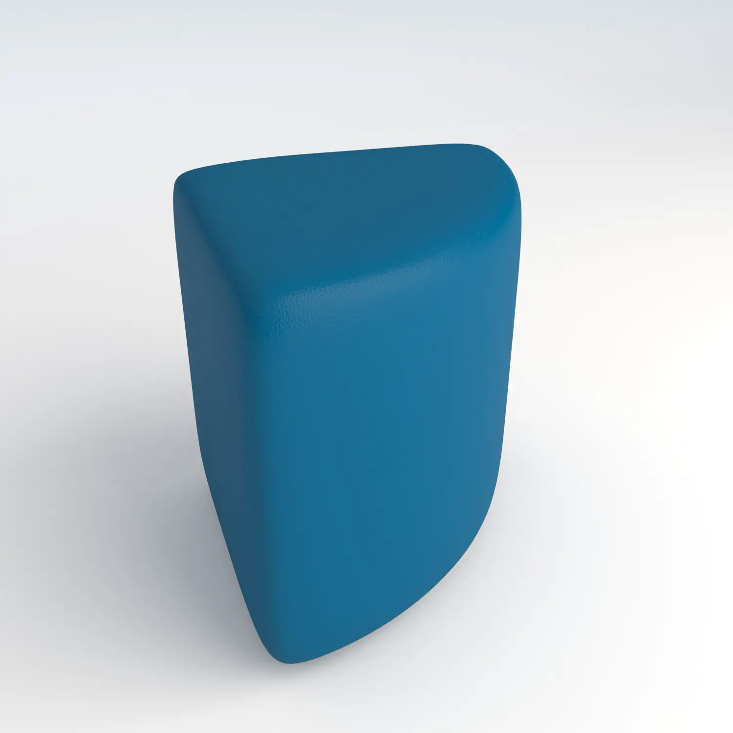 Pouf Ecopelle Ignifugo Angolare H 40 Azzurro Per Ambienti Scolastici Innovativi - Salottini e arredi morbidi