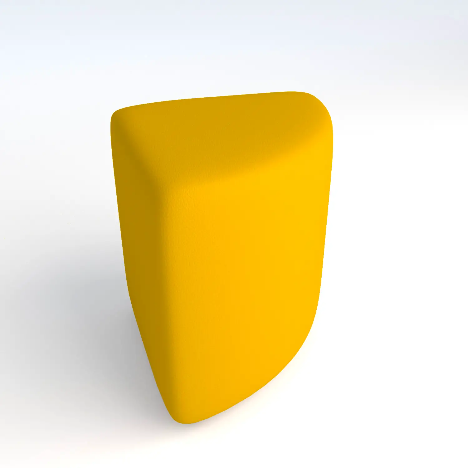 Pouf Ecopelle Ignifugo Angolare H 46 Giallo Per Ambienti Scolastici Innovativi - Salottini e arredi morbidi