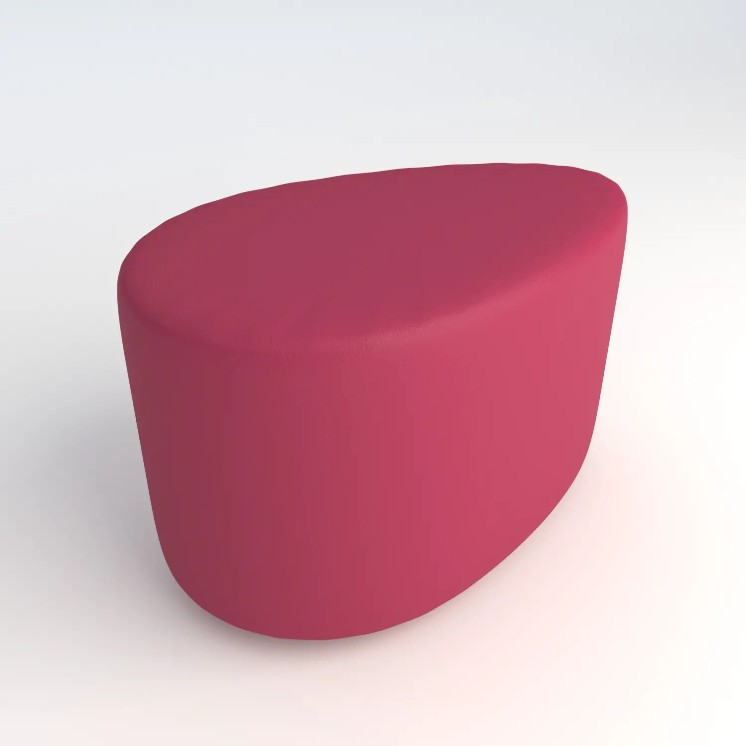 Pouf Ecopelle Ignifugo Goccia H 40 Fucsia Per Ambienti Scolastici Innovativi - Salottini e arredi morbidi