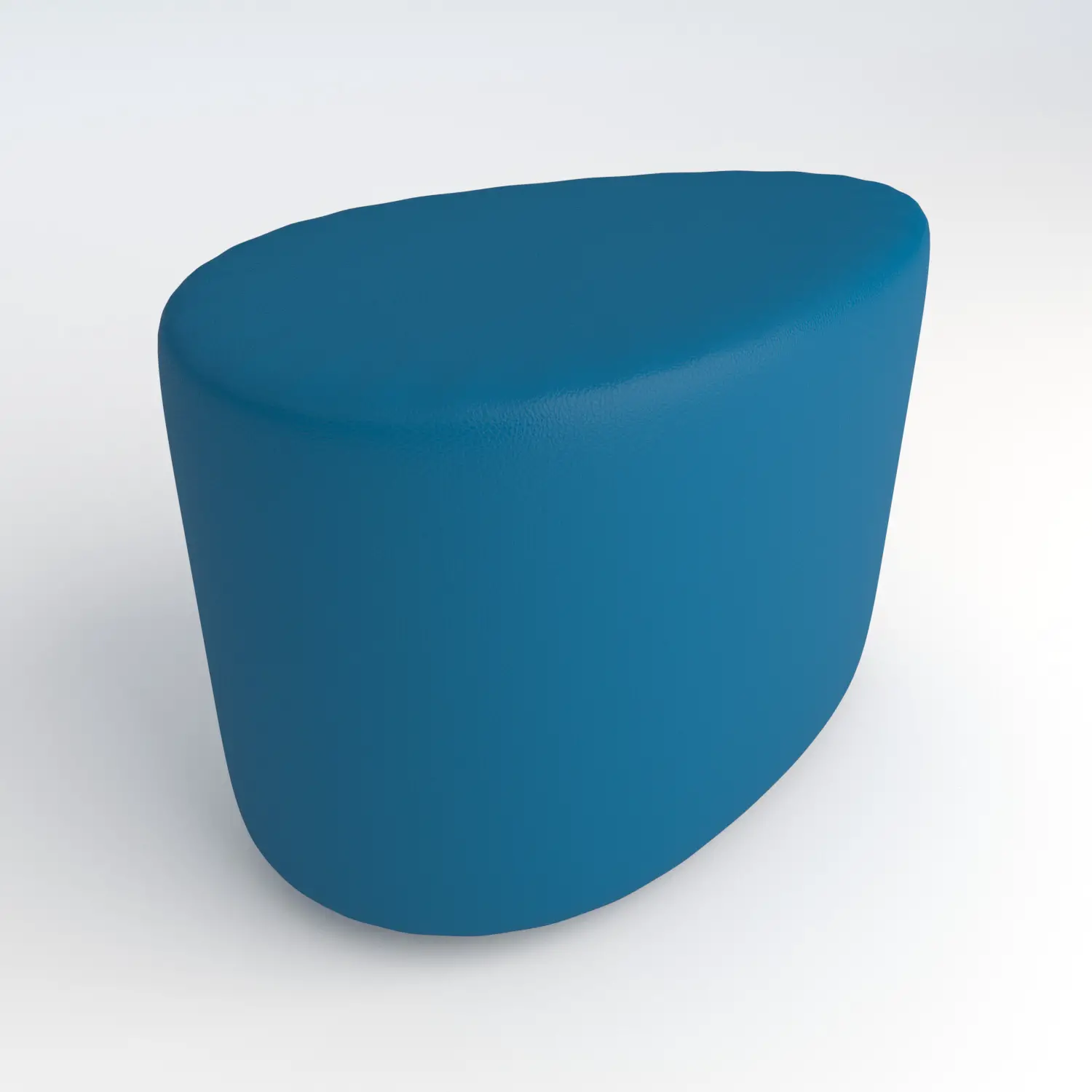 Pouf Ecopelle Ignifugo Goccia H 46 Azzurro Per Ambienti Scolastici Innovativi - Salottini e arredi morbidi