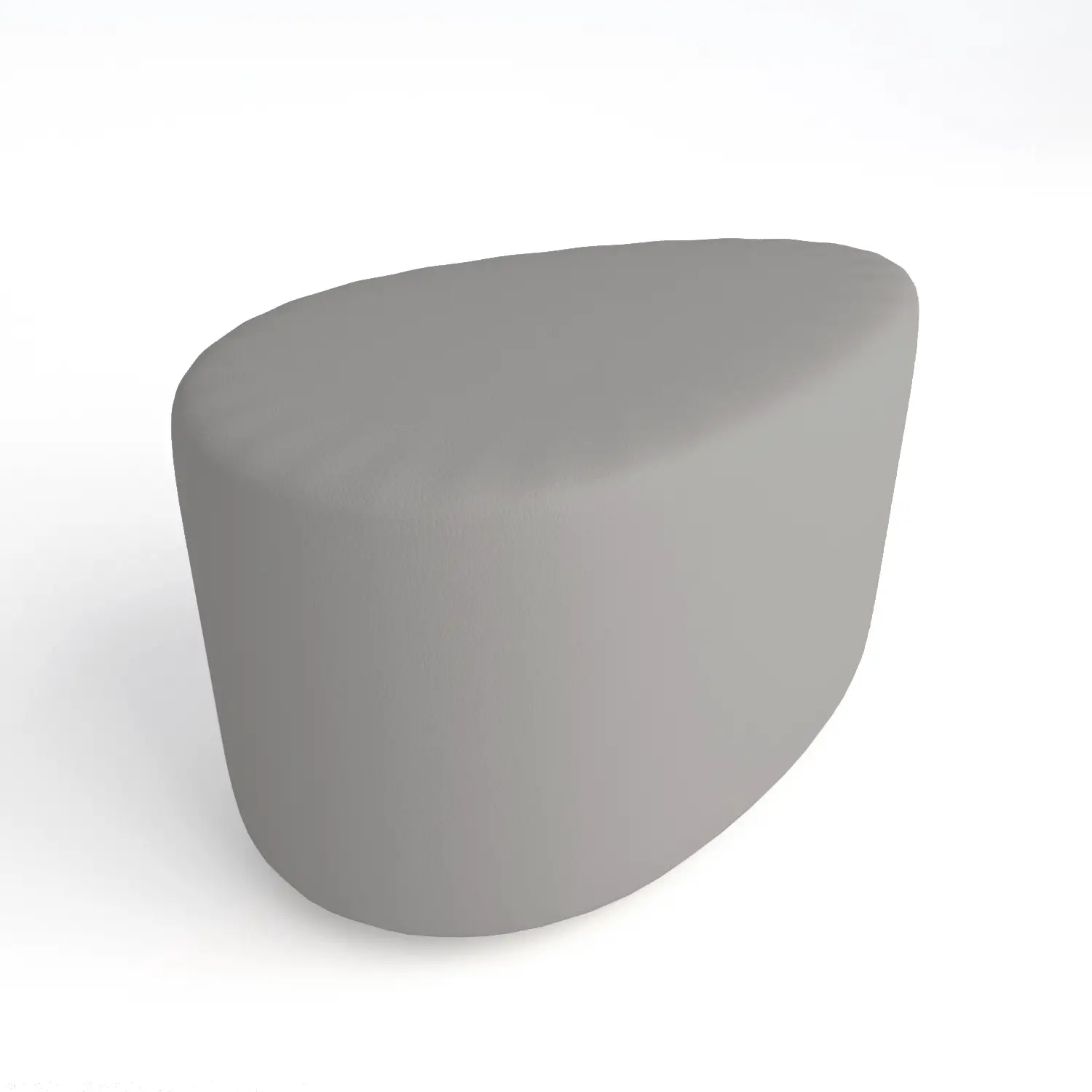 Pouf Ecopelle Ignifugo Goccia H 46 Grigio Per Ambienti Scolastici Innovativi - Salottini e arredi morbidi
