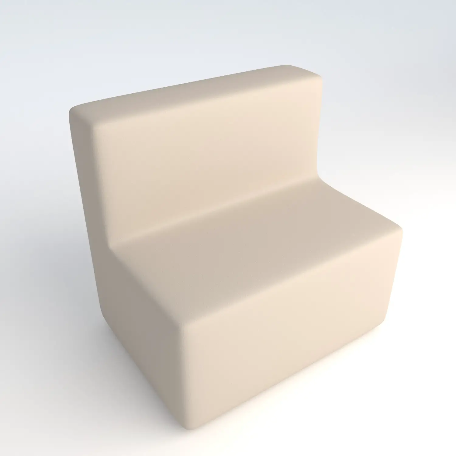 Divano Ecopelle Ignifugo 2 Posti H 40 Bianco Per Ambienti Scolastici Innovativi - Salottini e arredi morbidi