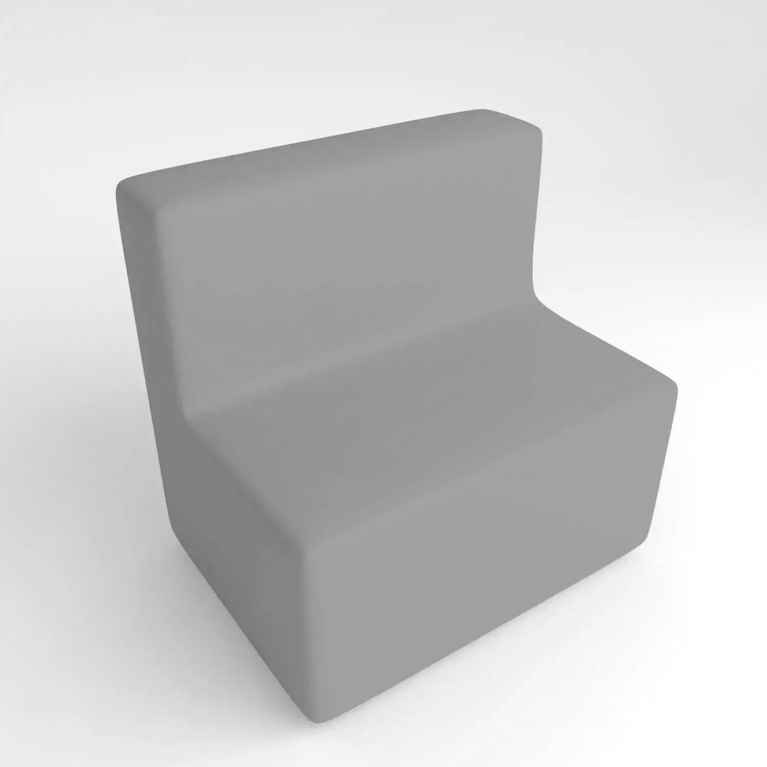 Divano Ecopelle Ignifugo 2 Posti H 40 Grigio Per Ambienti Scolastici Innovativi - Salottini e arredi morbidi