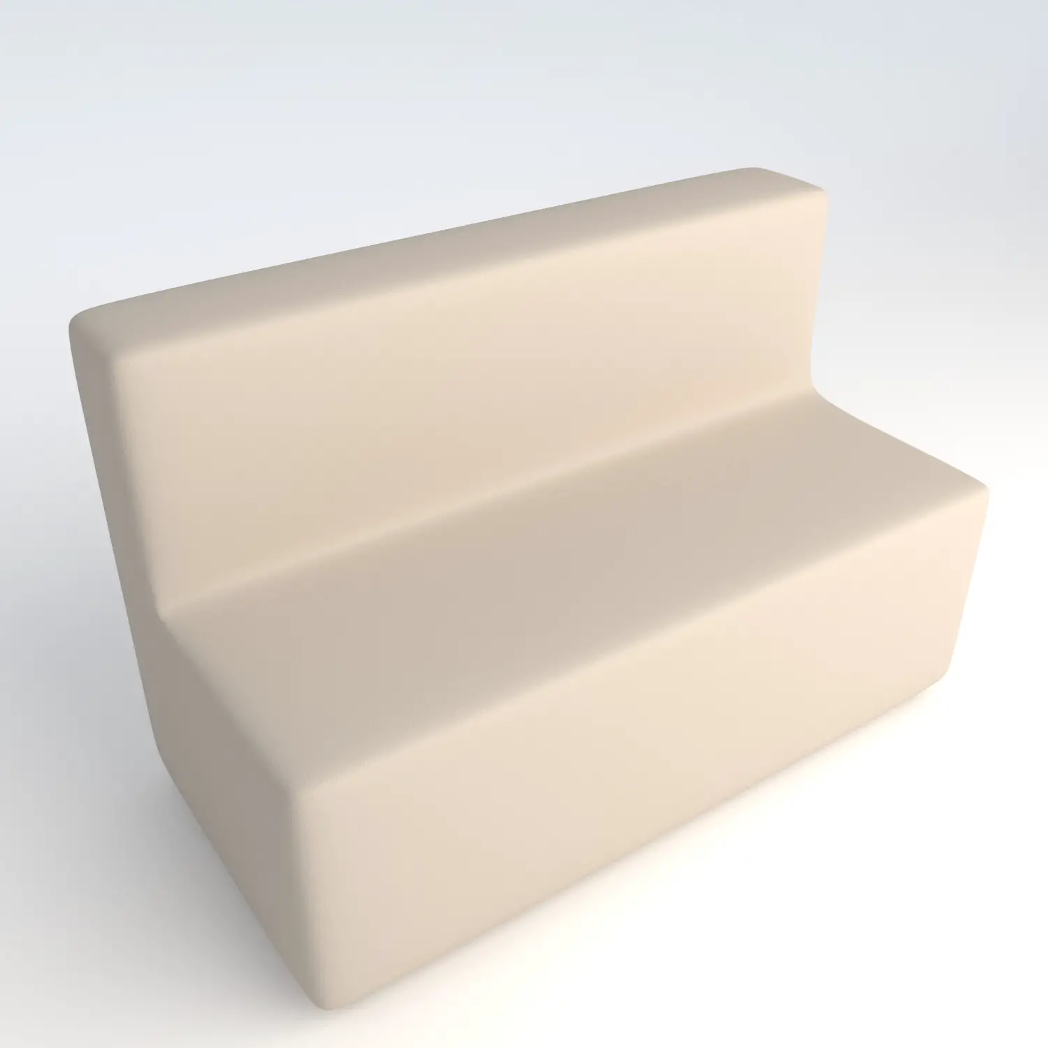 Divano Ecopelle Ignifugo 3 Posti H 40 Bianco Per Ambienti Scolastici Innovativi - Salottini e arredi morbidi