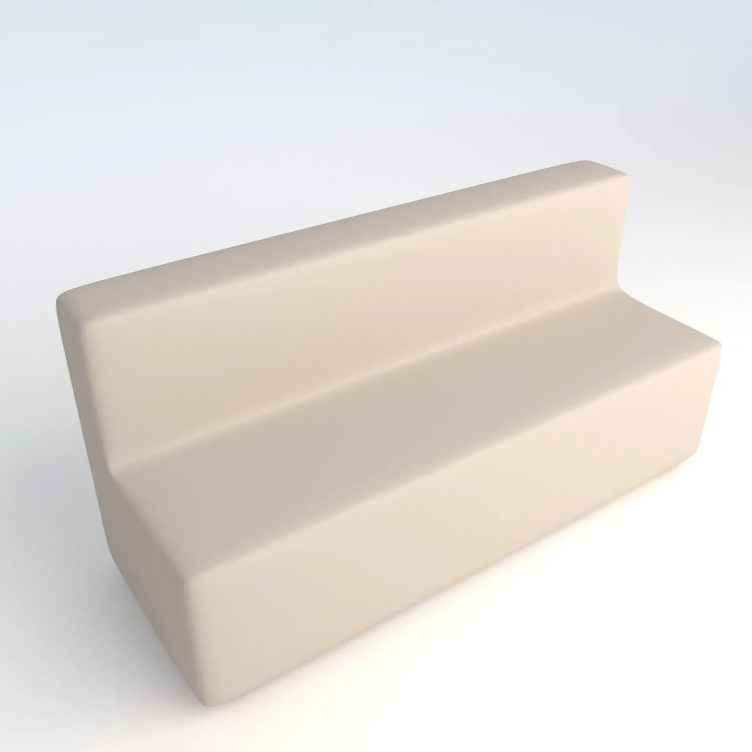Divano Ecopelle Ignifugo 4 Posti H 40 Bianco Per Ambienti Scolastici Innovativi - Salottini e arredi morbidi