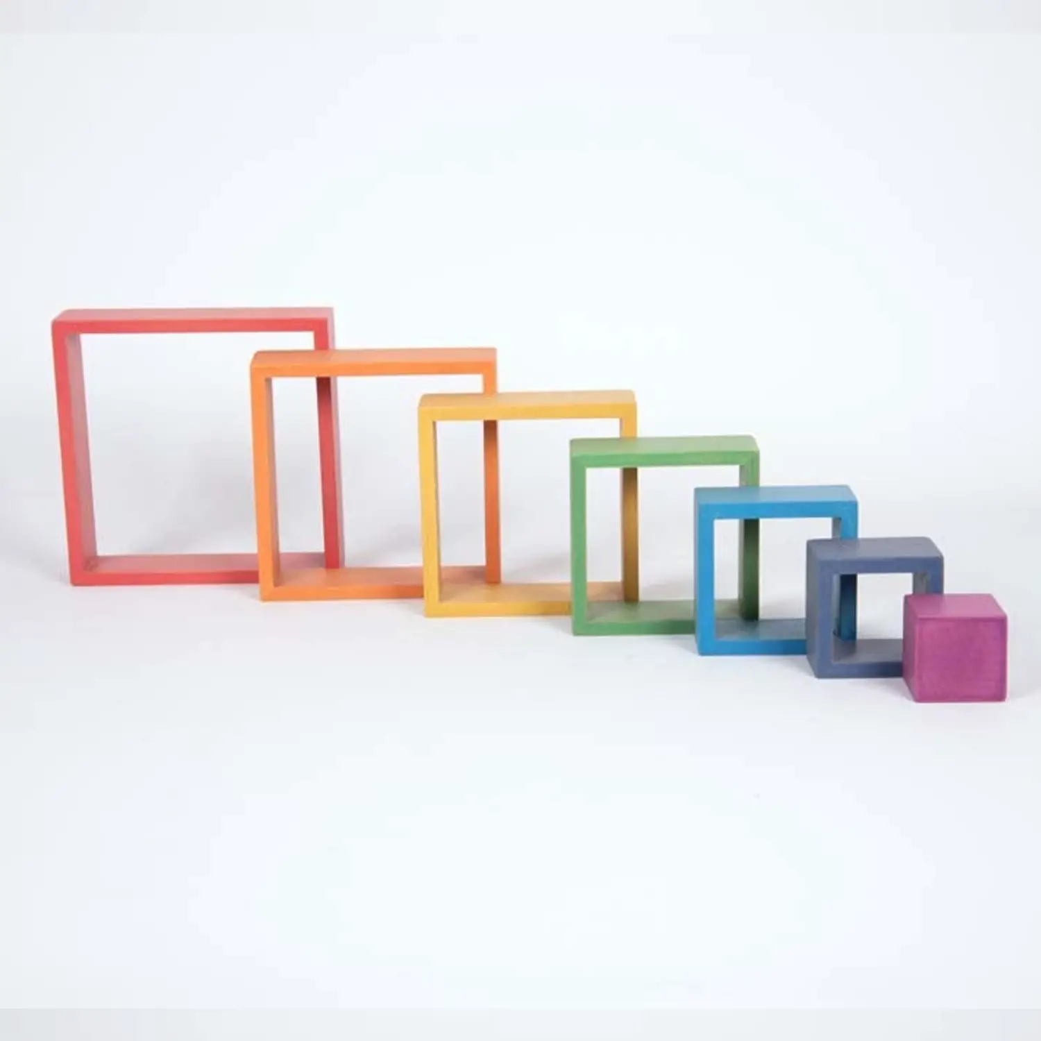 Quadrati Arcobaleno – Serie da 7 Pezzi - Grandezze, forme e colori