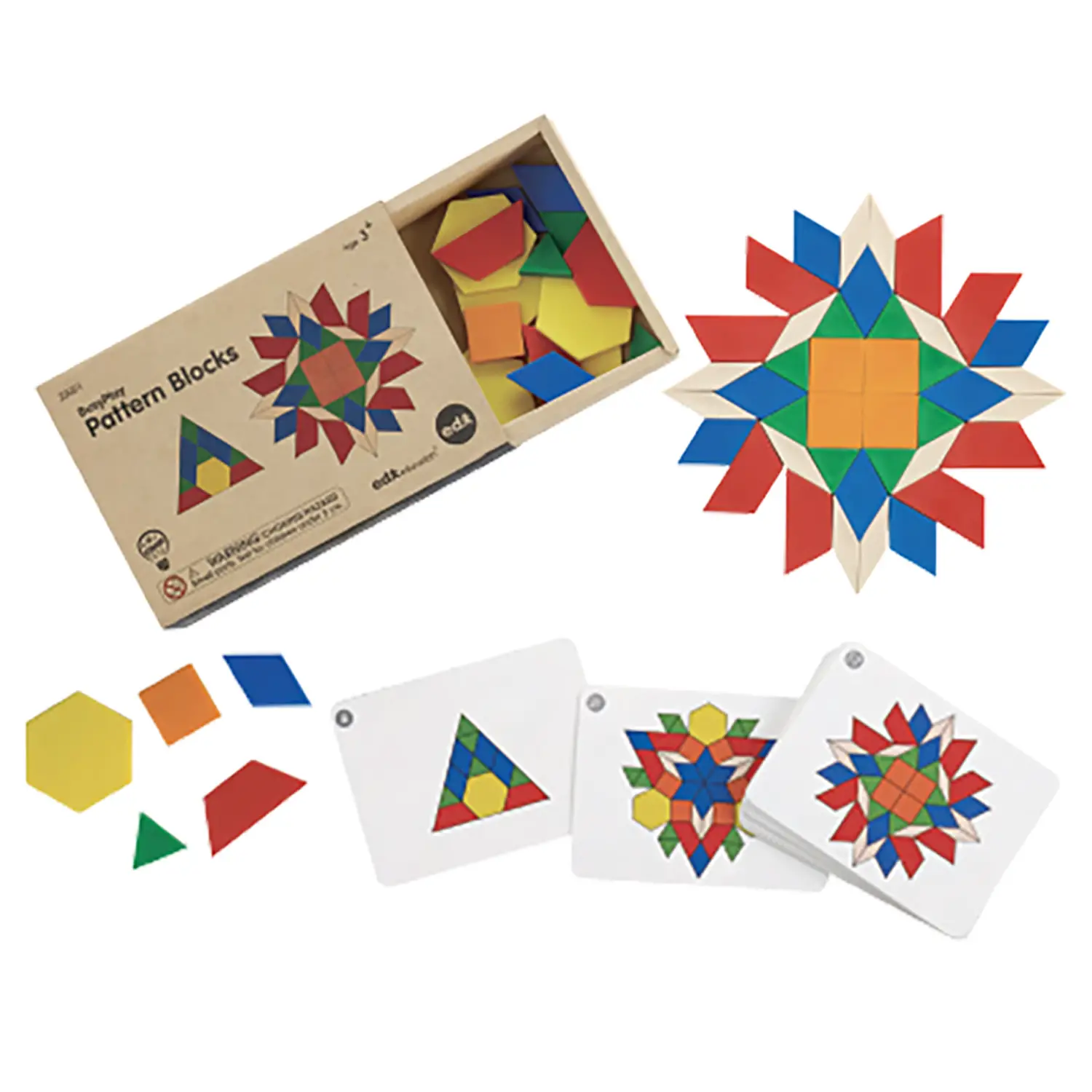 Tangram Mandala - 60 Pezzi con 15 Schede - Grandezze, forme e colori