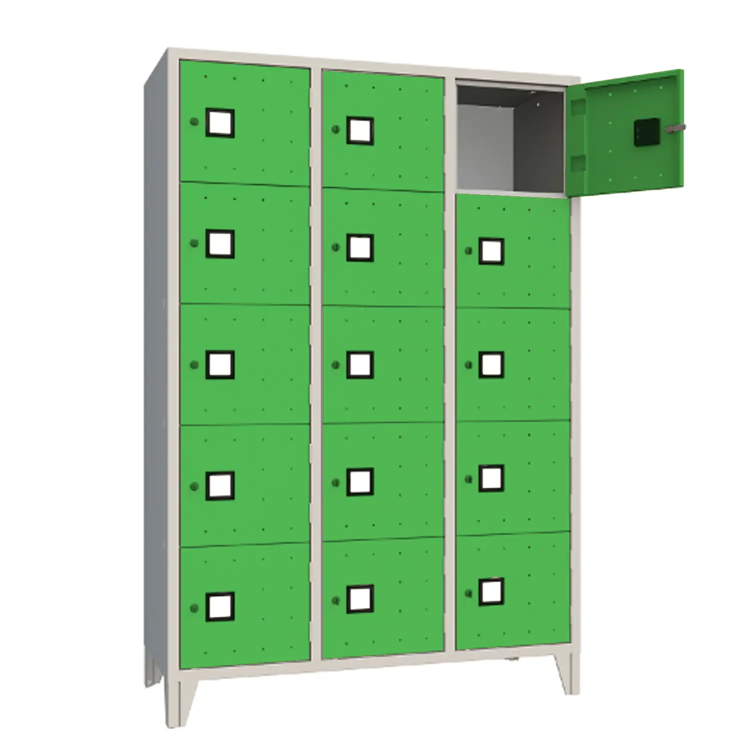 Armadio Casellario Quadro 15 Posti - Ante Verde- Conforme CAM - Arredo archivio