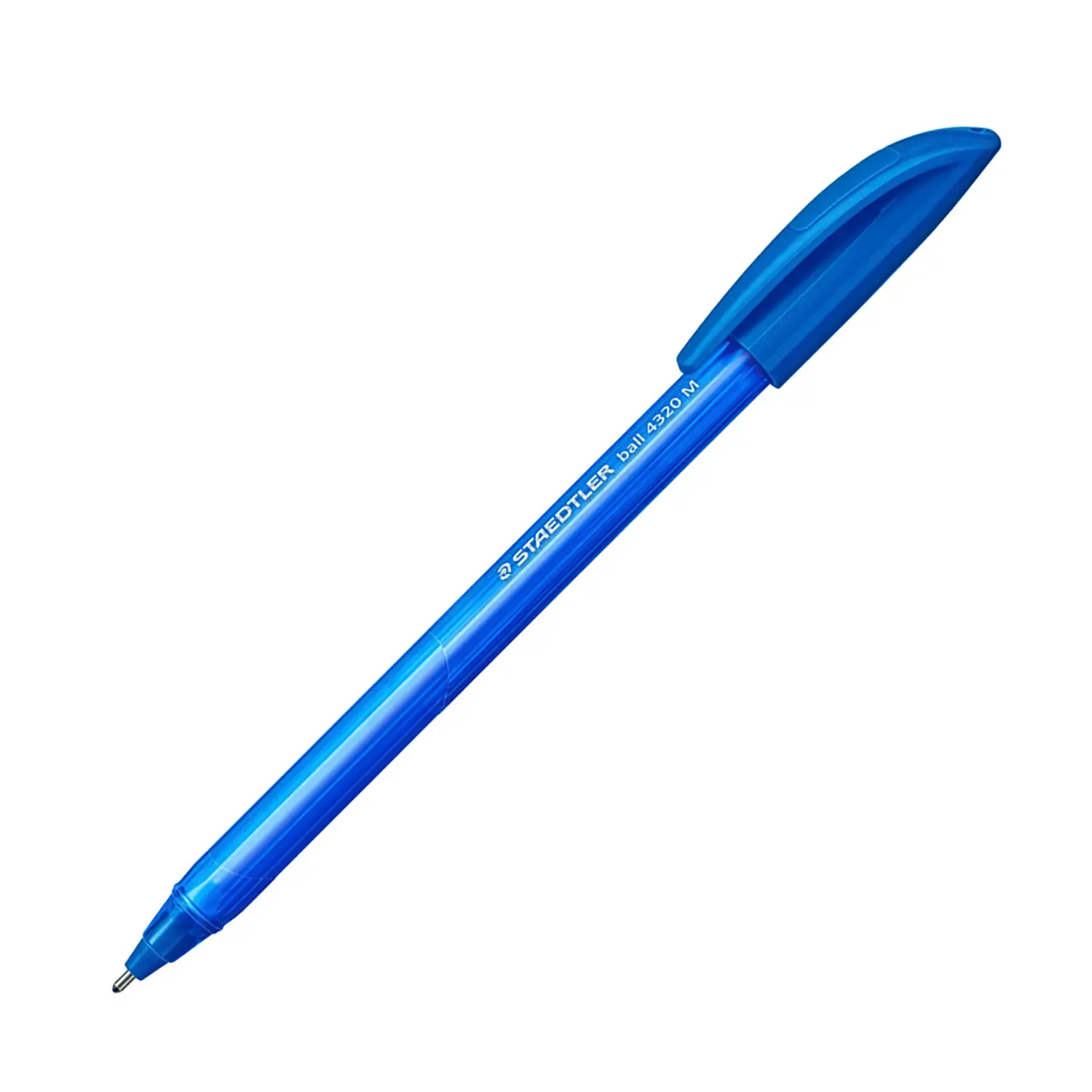 Penna a Sfera con Cappuccio Ball 4320 Staedtler - Tratto M - Blu - penne pennarelli ufficio