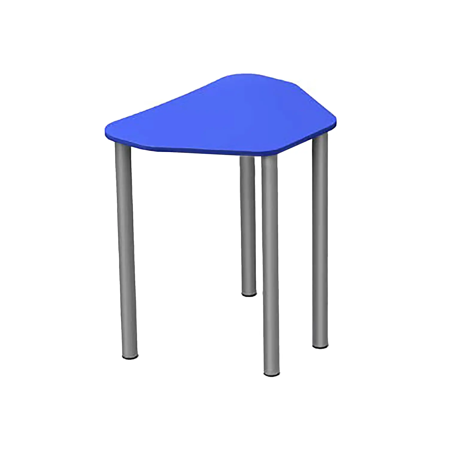 Tavolo Trapezio - Altezza Regolabile 64-82 cm - Blu - Conforme CAM - Tavoli e piani di lavoro