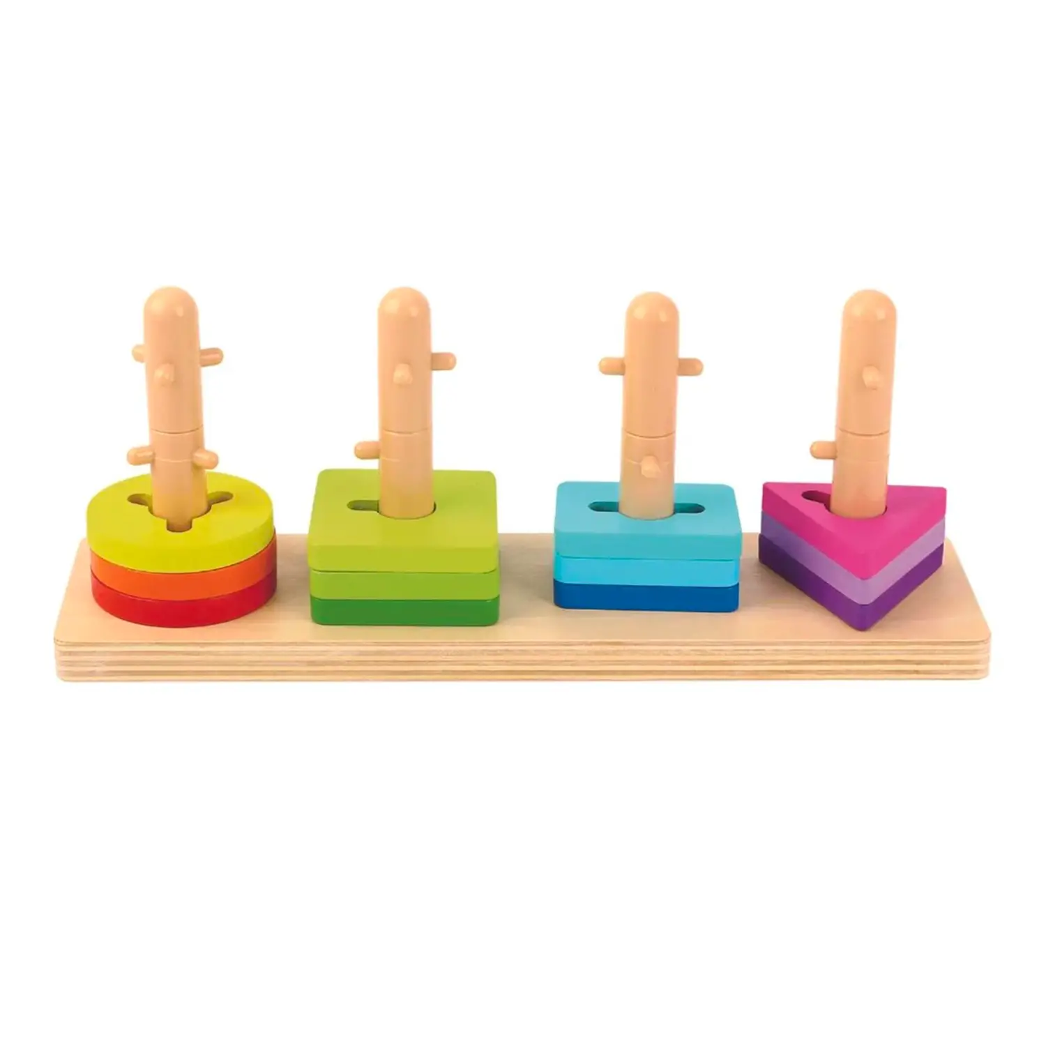 Gioco di Incastri in Legno per Bambini Ruota e Infila - Motricità fine