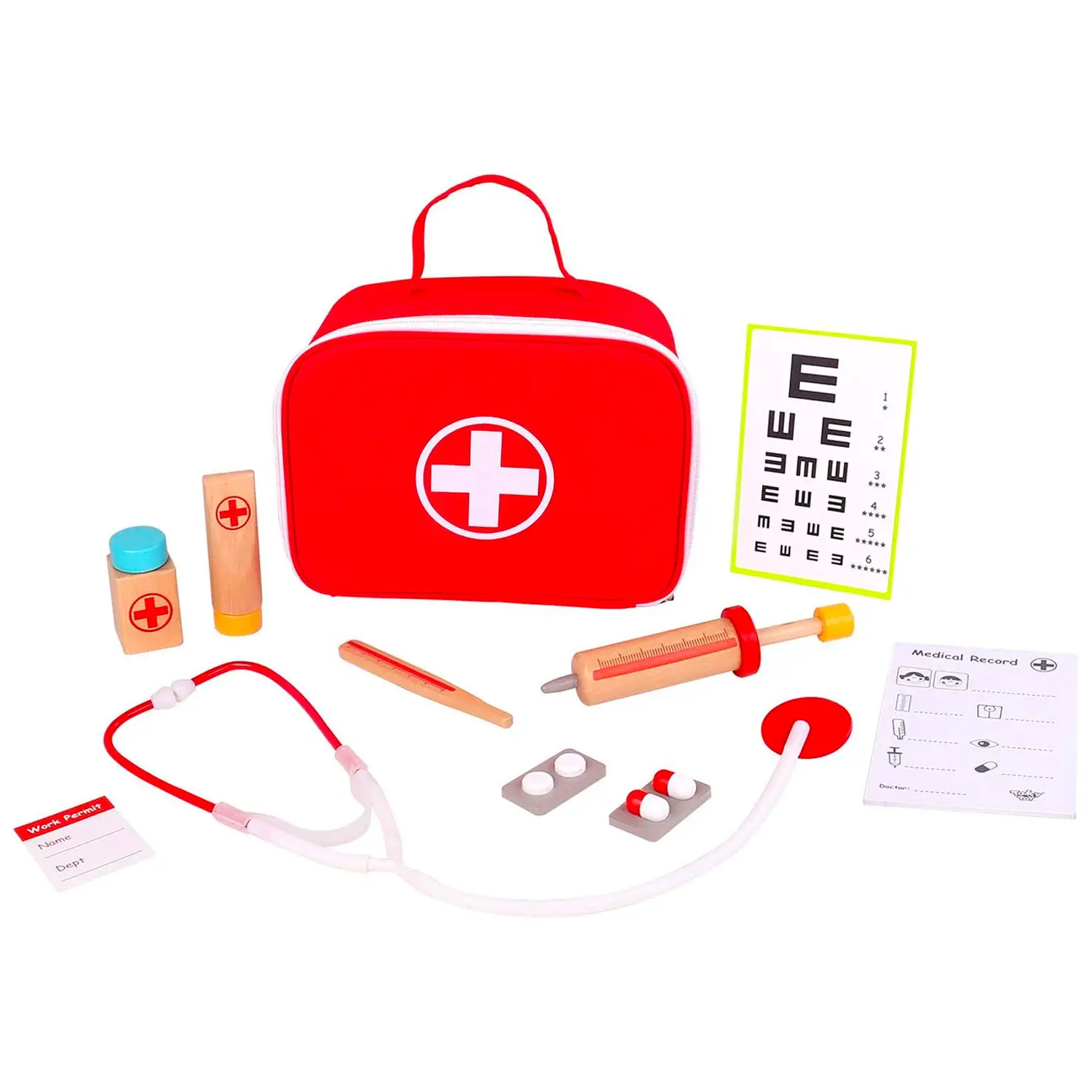 Piccolo Dottore Set Gioco Simbolico per Bambini - Professioni e mestieri