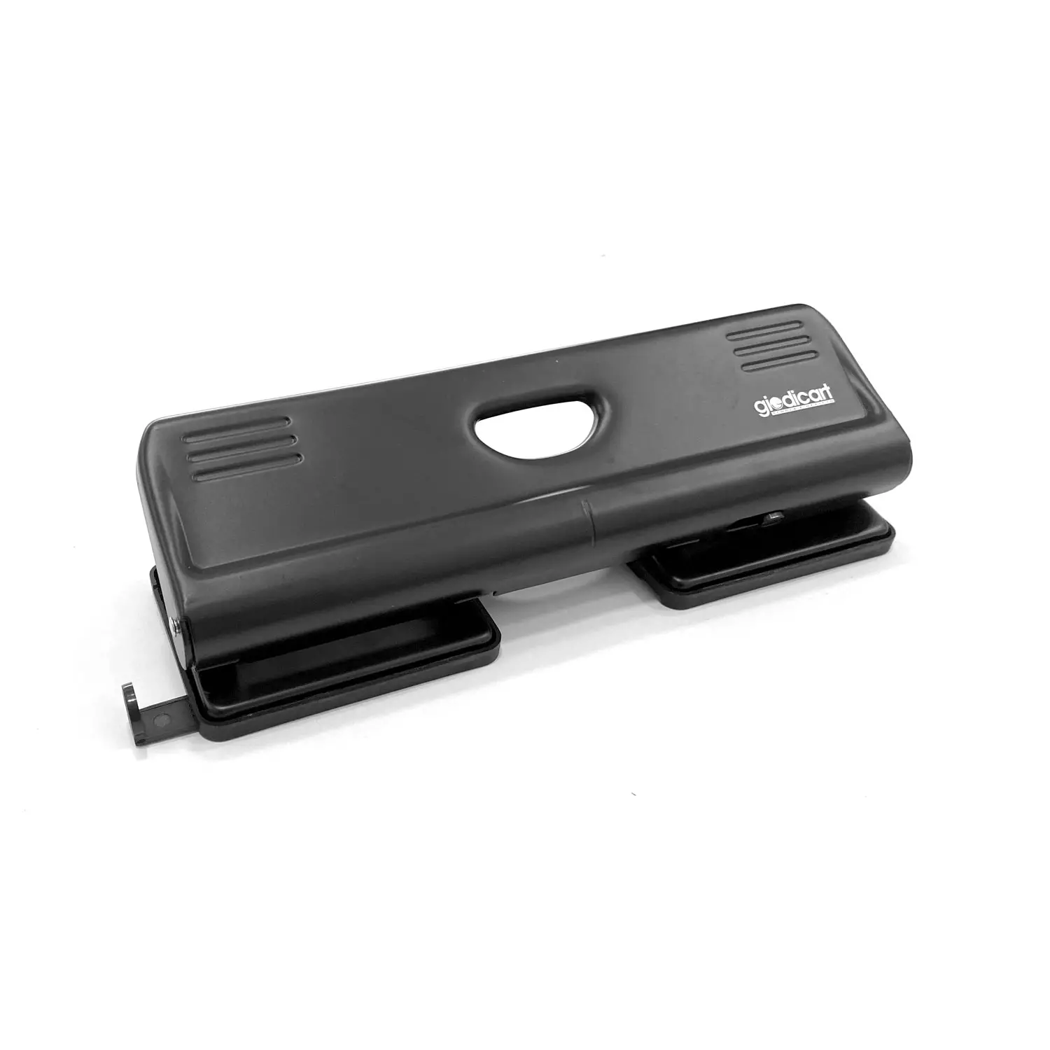 Perforatore a 4 Fori Fissi in Metallo con Guida Regolabile - Accessori ufficio
