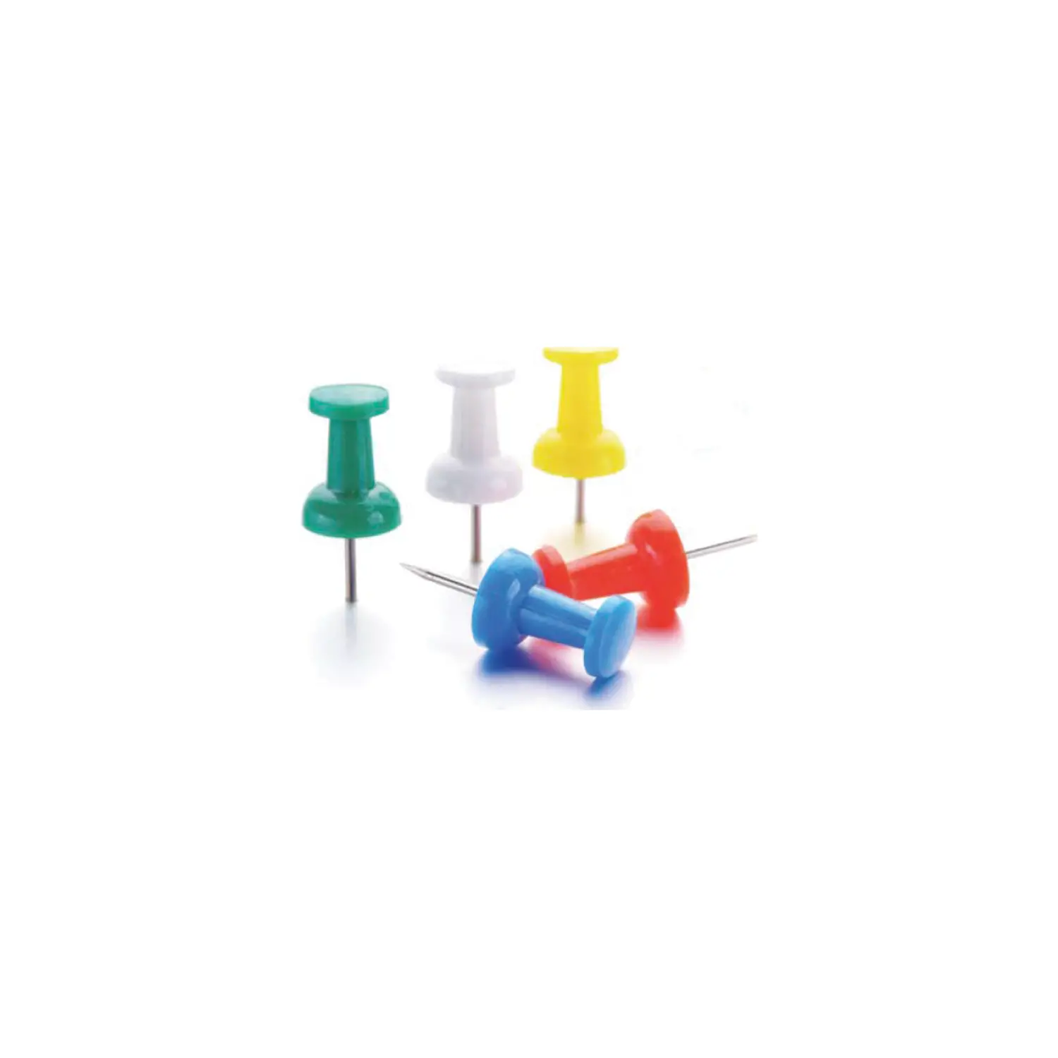 Segnalini a Spillo in Plastica Colorata - Scatola 50 Pezzi - Accessori ufficio