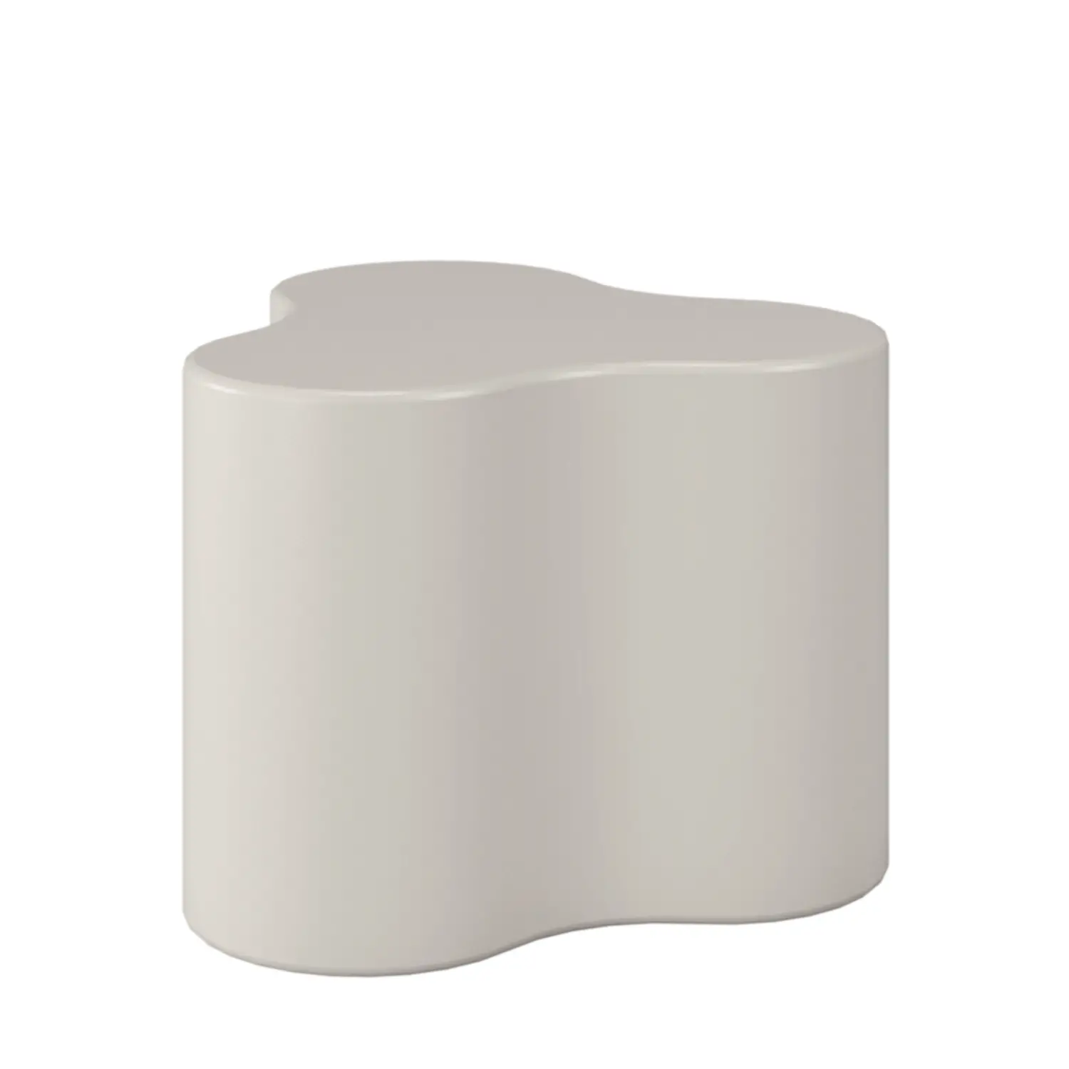 Pouff Trifoglio Altezza 45 Cm. Grigio Sabbia, Per Ambienti Scolastici Innovativi - Salottini e arredi morbidi
