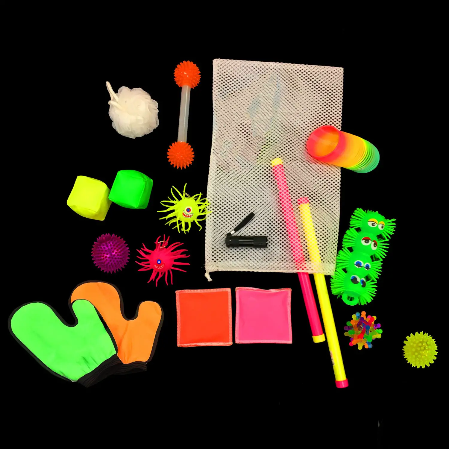 Set Giochi Luminosi con Torcia UV – 18 Pezzi - Sviluppo sensoriale