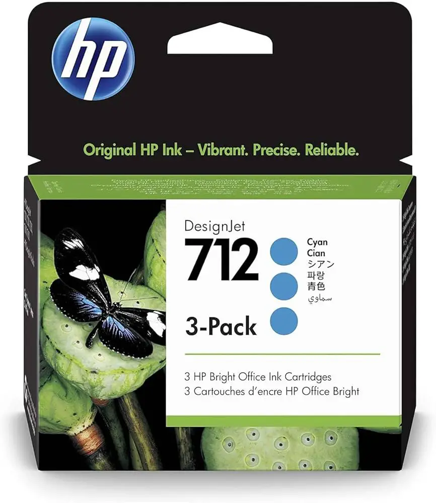 Confezione da 3 cartucce HP di inchiostro ciano DesignJet HP 712 da 29 ml - Consumabili