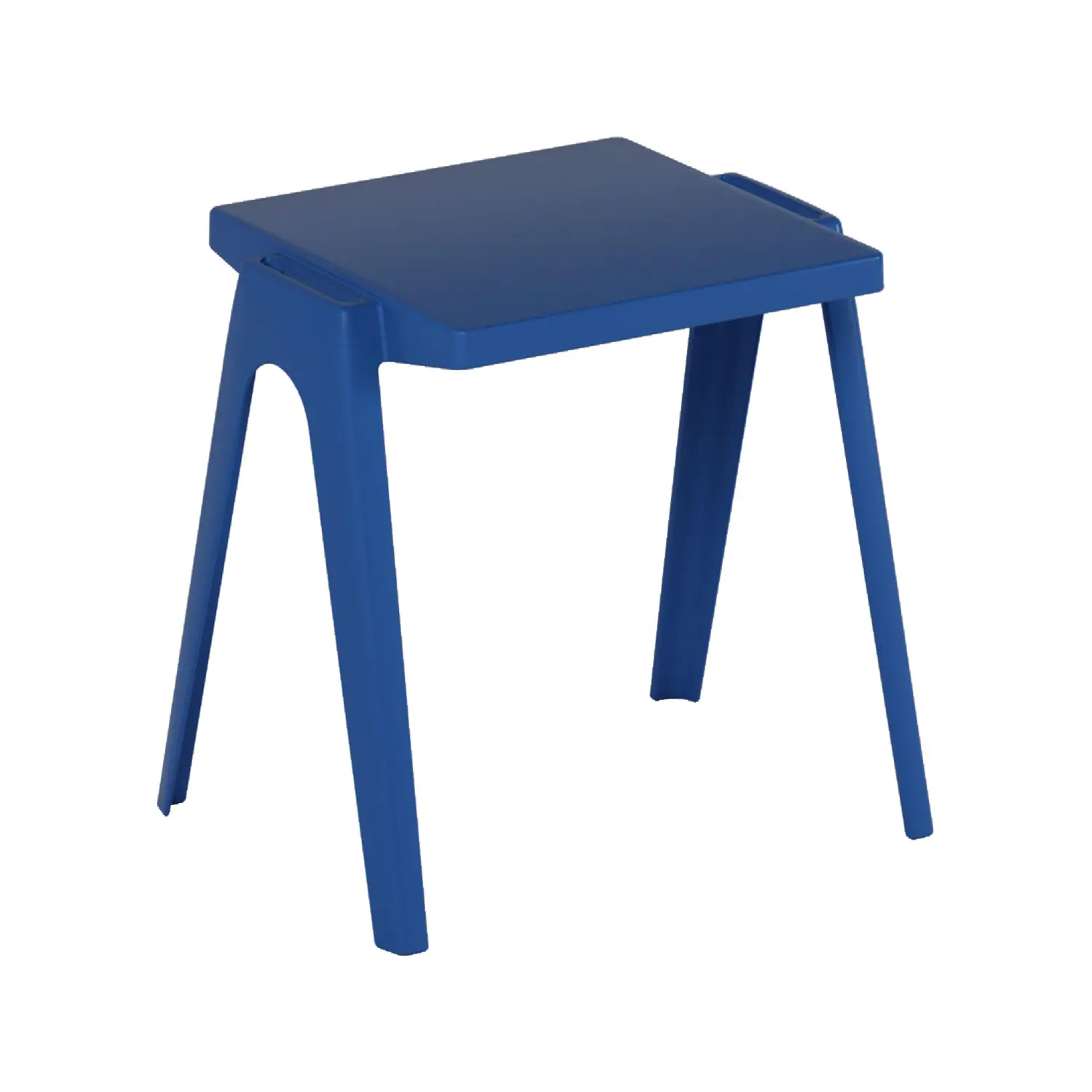 Banco Monoposto in Polipropilene per Esterni – Altezza 59 cm Blu | Conforme CAM - Arredo serie Aula 3.0